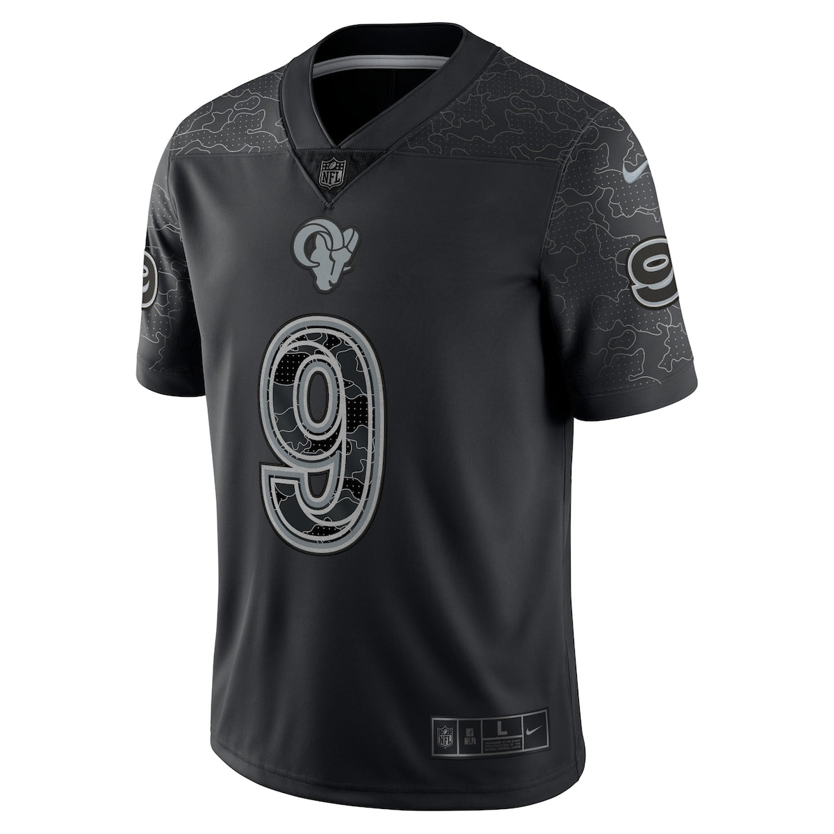 Men's Matthew Stafford Nike Rams RFLCTV Limited Jersey - Black