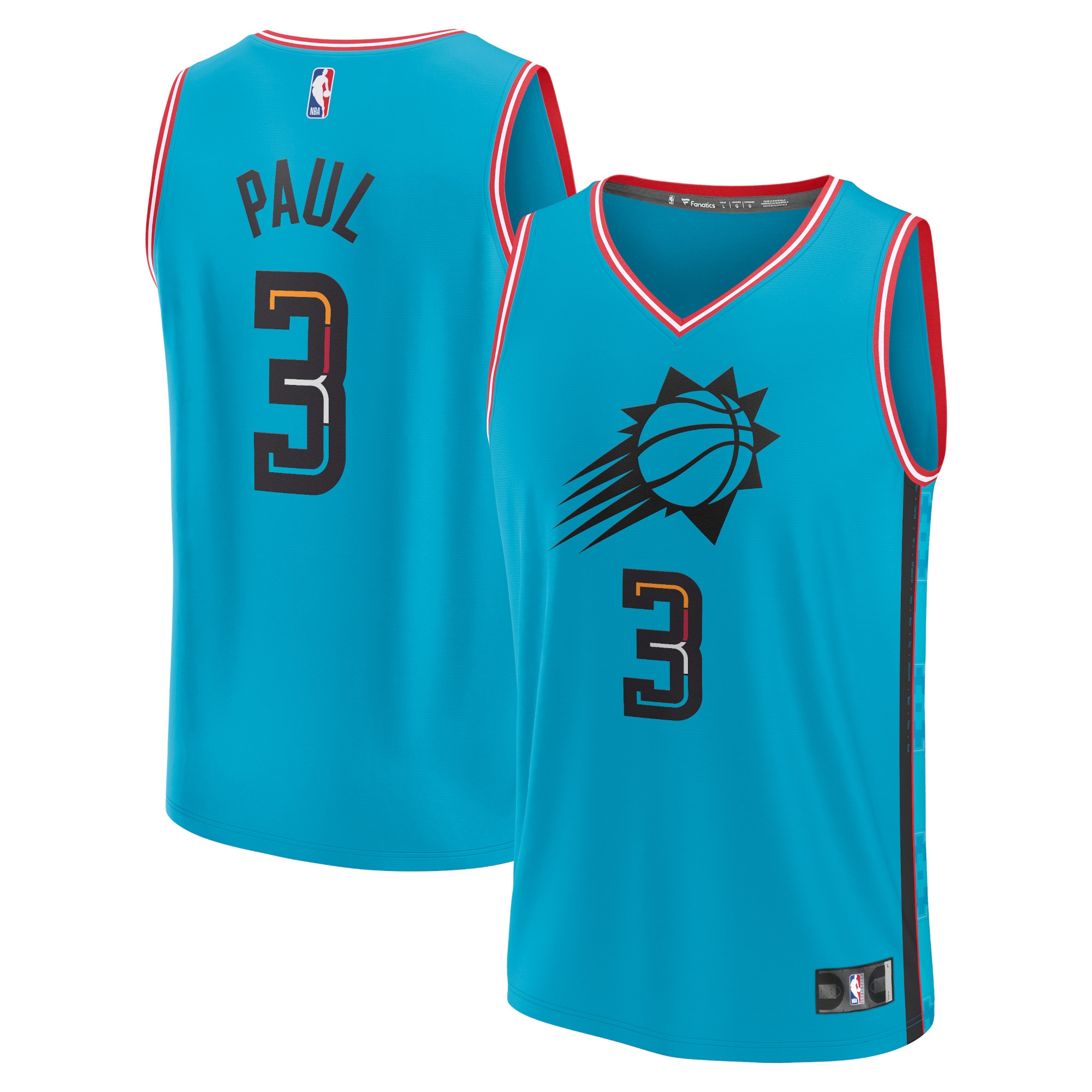 Chris Paul Phoenix Suns Fanatics Branded 2022/23 Fastbreak Jersey - City Edition - Turquoise