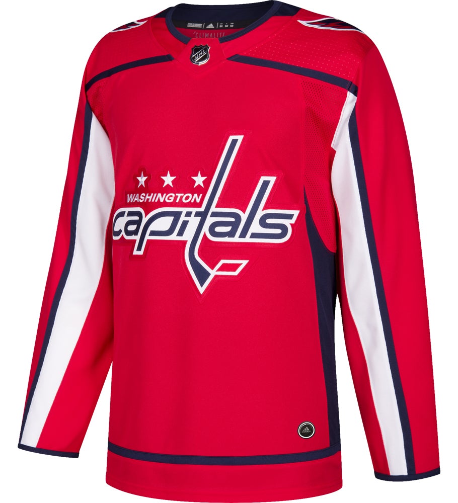 Washington Capitals Adidas Authentic Home NHL Hockey Jersey