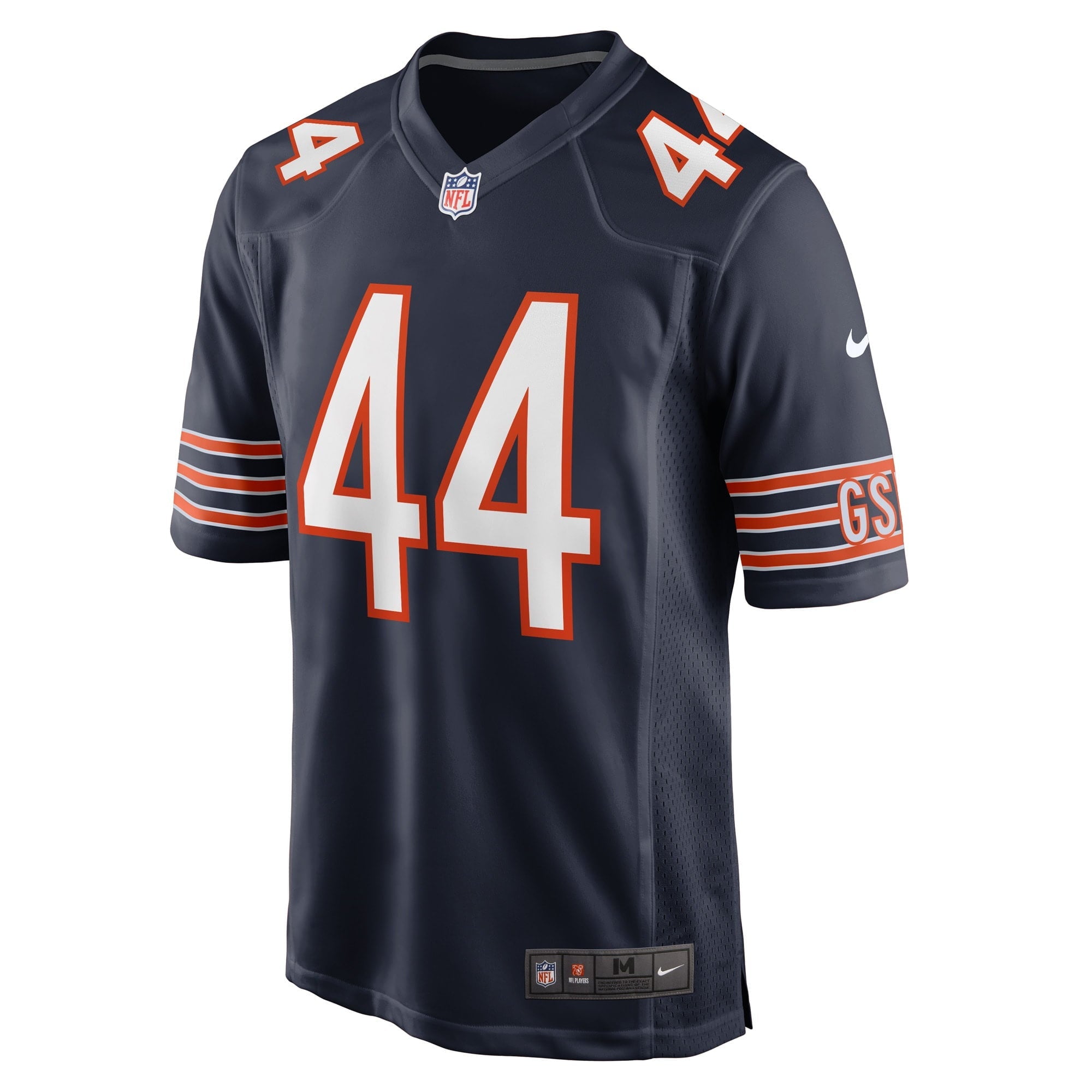 Men's Nike Matthew Adams Navy Chicago Bears Game Player Jersey