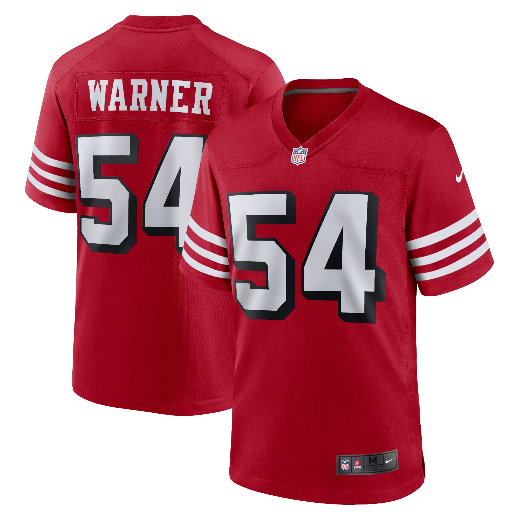 Fred Warner San Francisco 49ers Nike Alternate Player Game Jersey - Scarlet