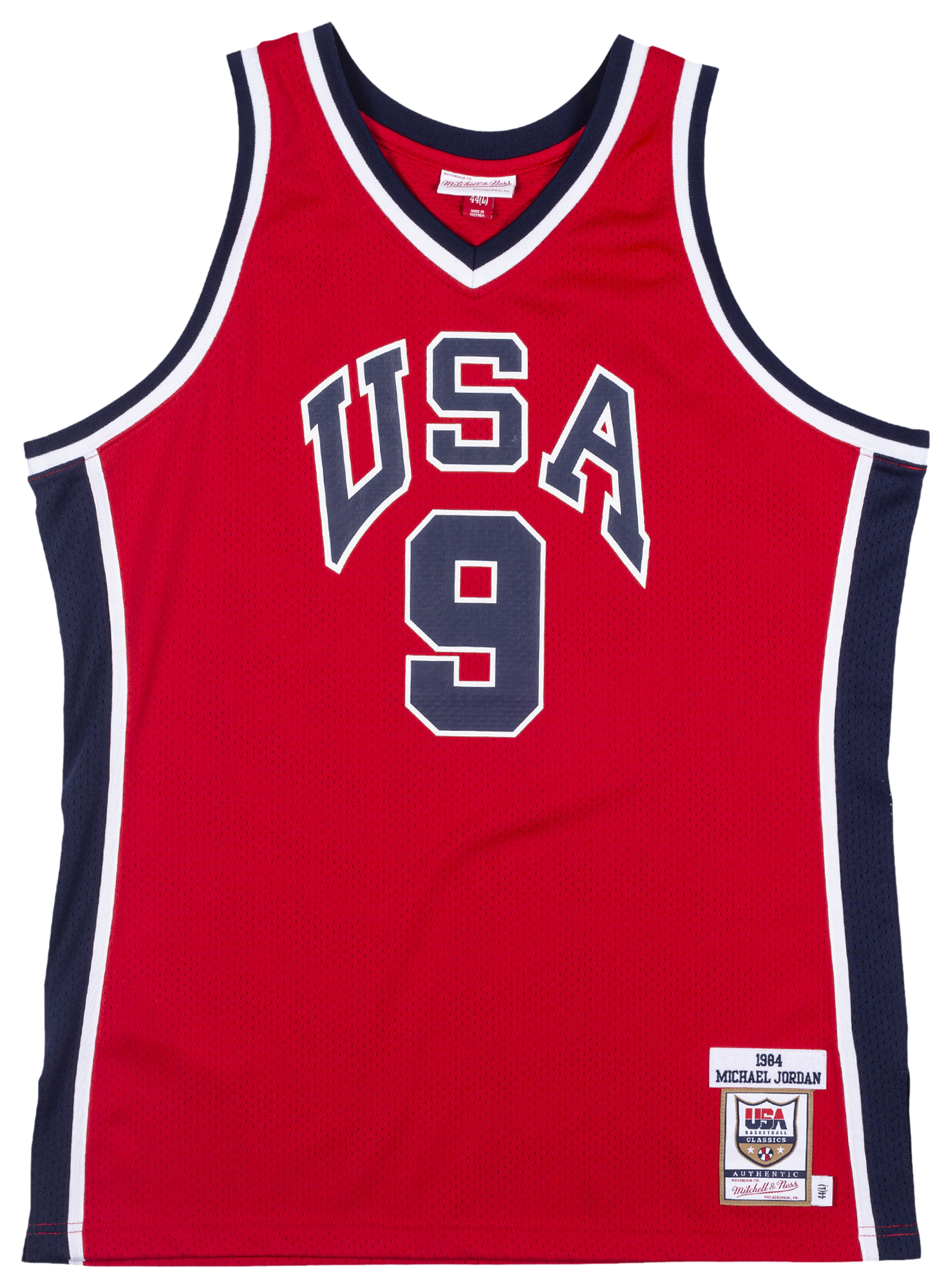 Men's  Mitchell & Ness USA Authentic Jersey - Red