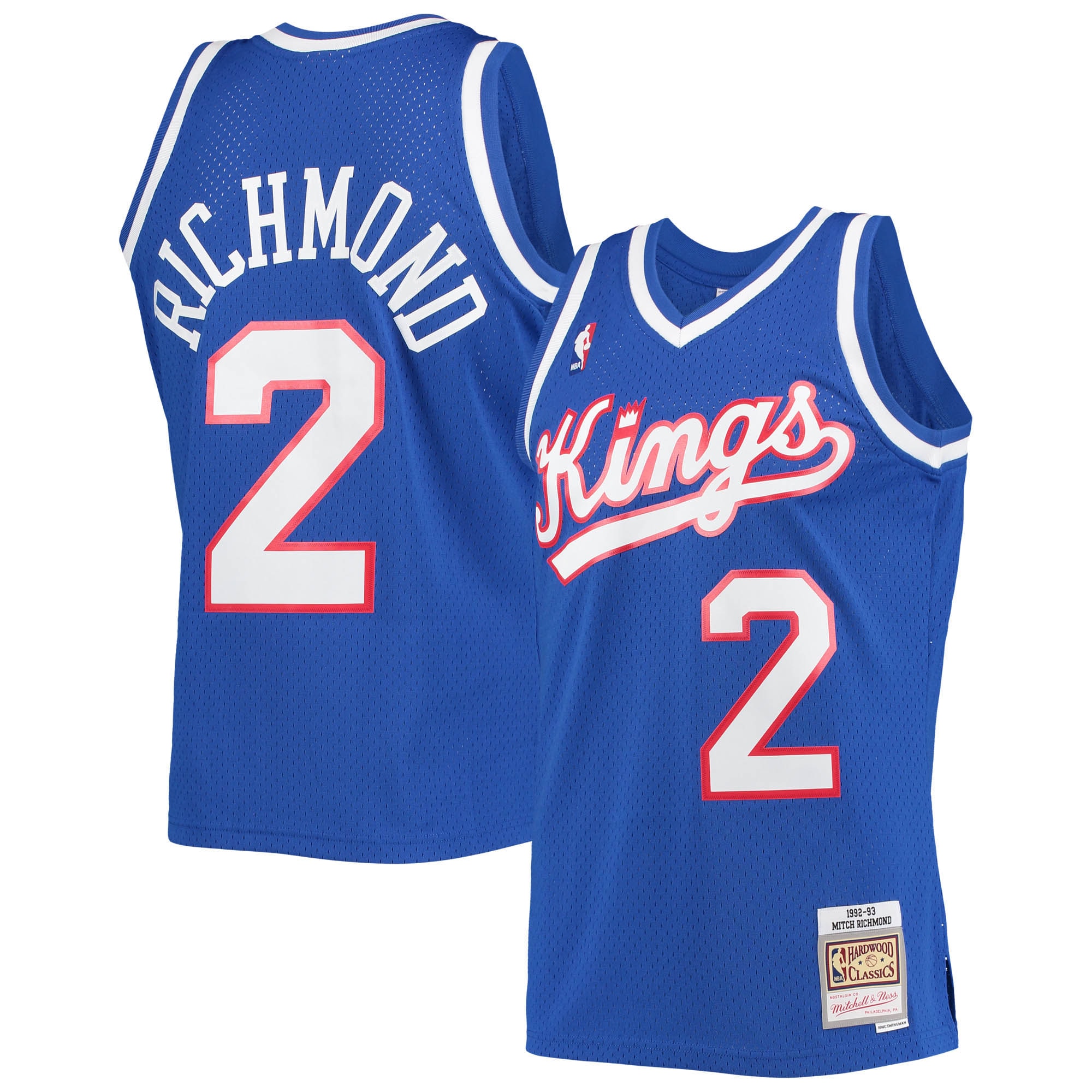 Mitch Richmond Sacramento Kings Mitchell & Ness Hardwood Classics Swingman Jersey - Blue