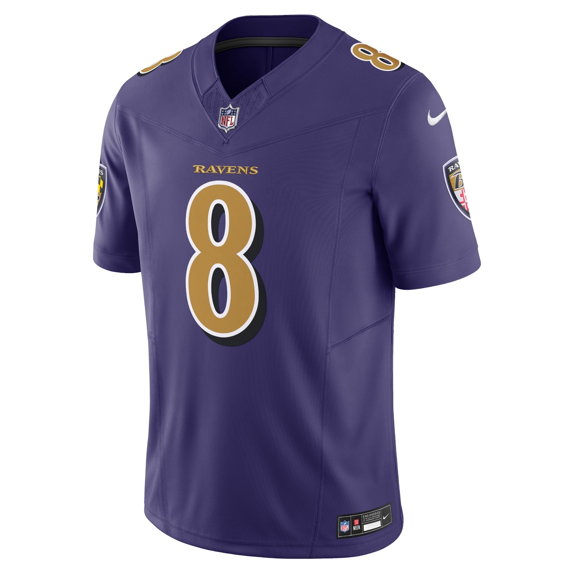 Men's Nike Lamar Jackson Purple Baltimore Ravens Vapor F.U.S.E. Limited Jersey