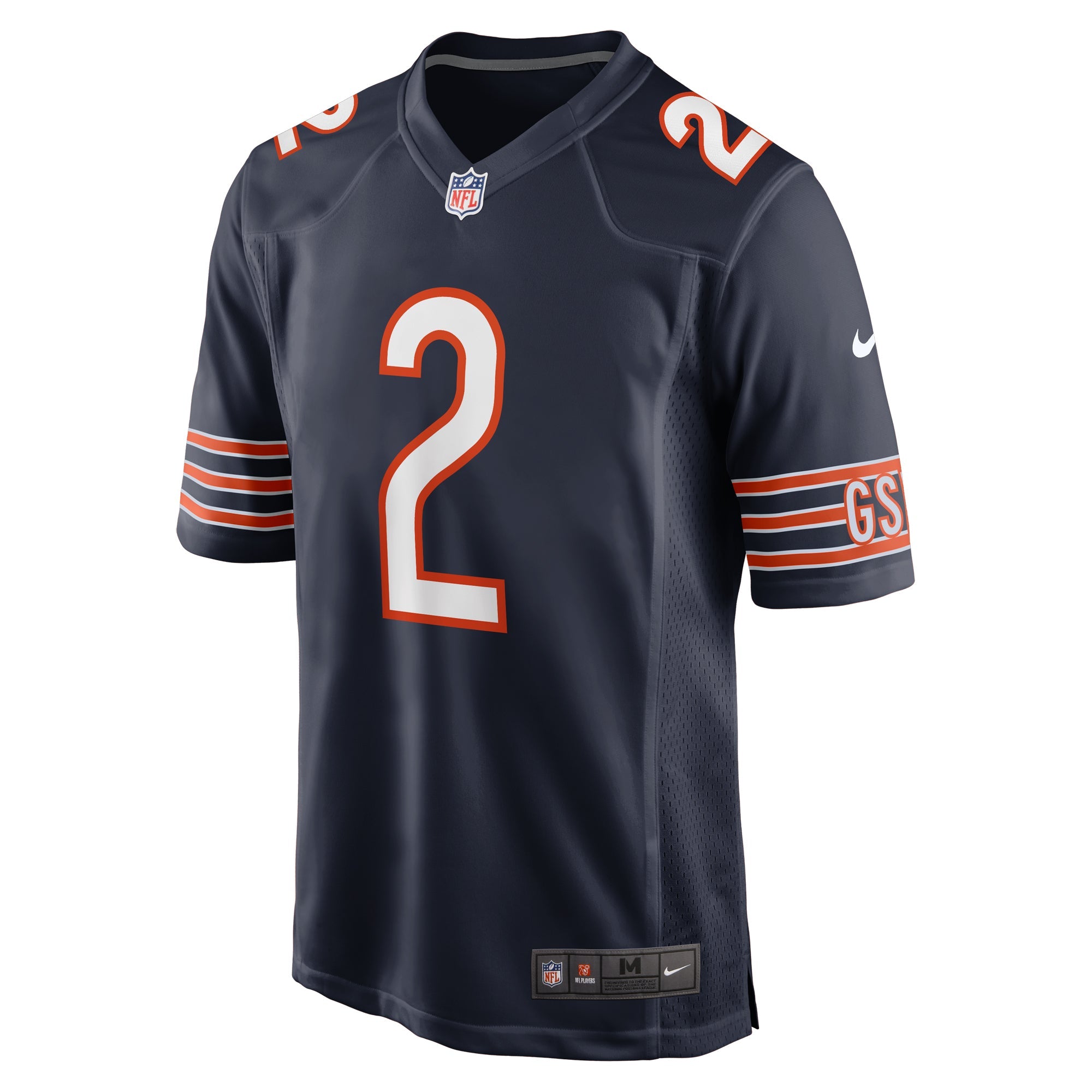 Men's Nike D.J. Moore Navy Chicago Bears Team Color Game Jersey