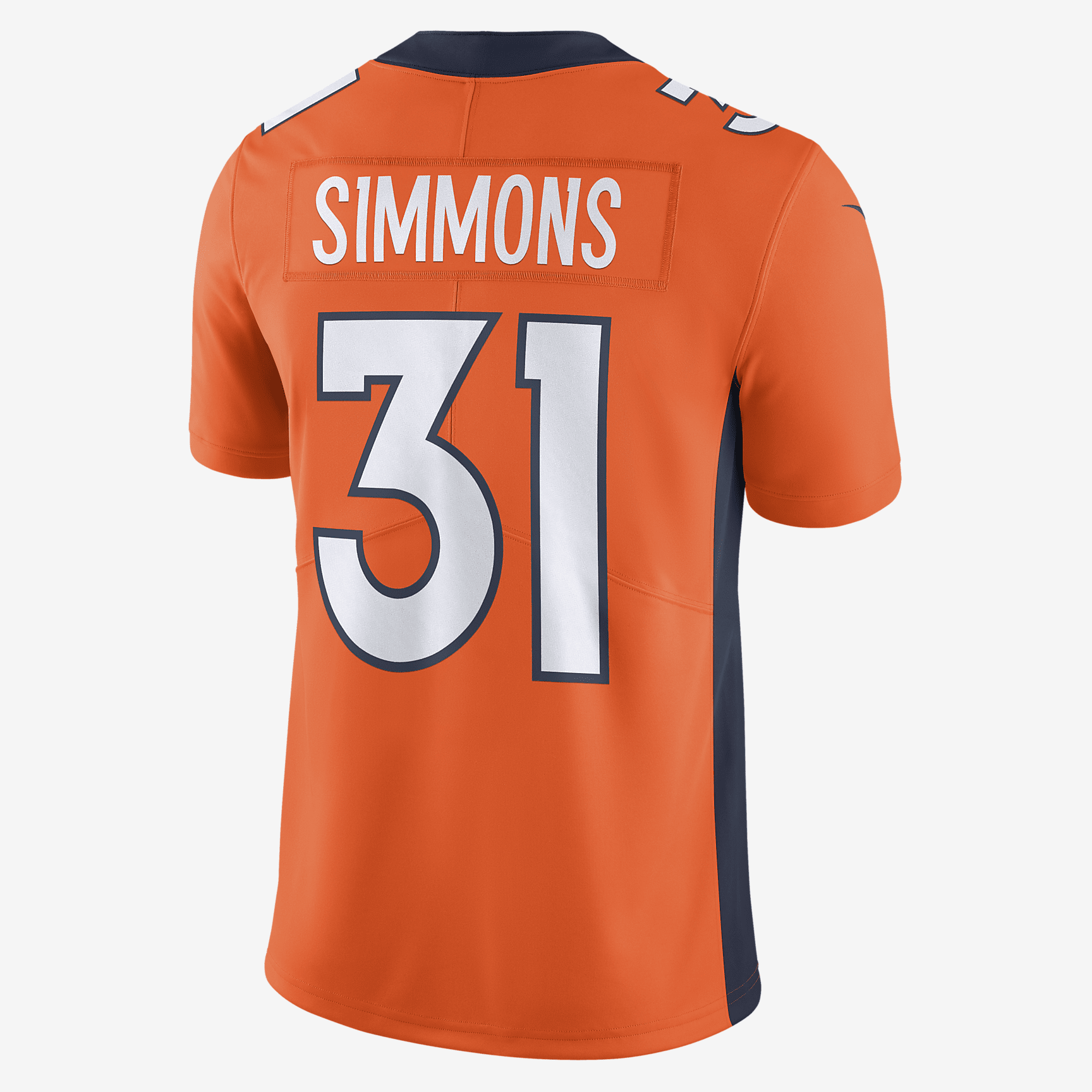 Justin Simmons Denver Broncos Men's Nike Dri-FIT NFL Limited Football Jersey - Orange