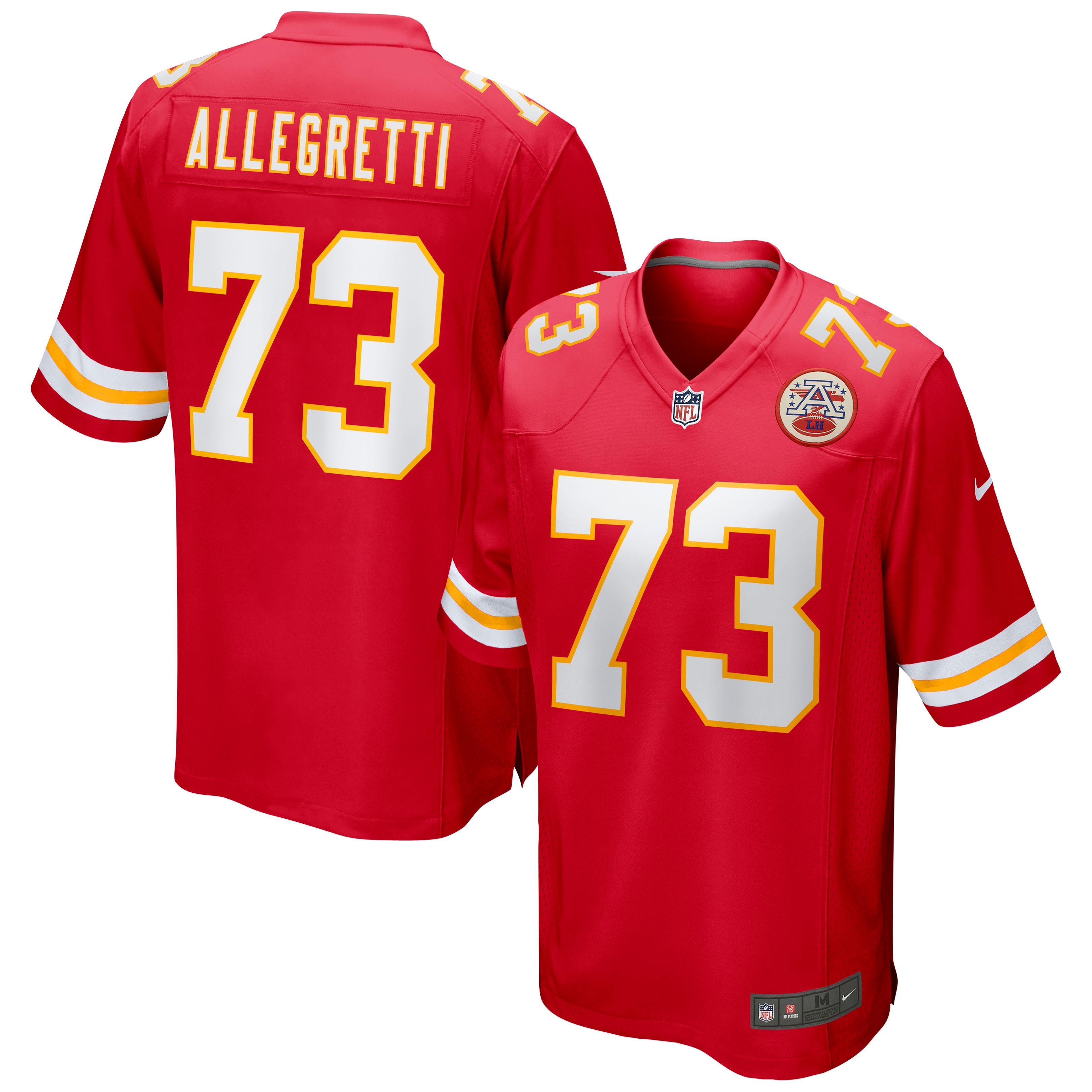 Nick Allegretti Kansas City Chiefs Nike Game Jersey - Red