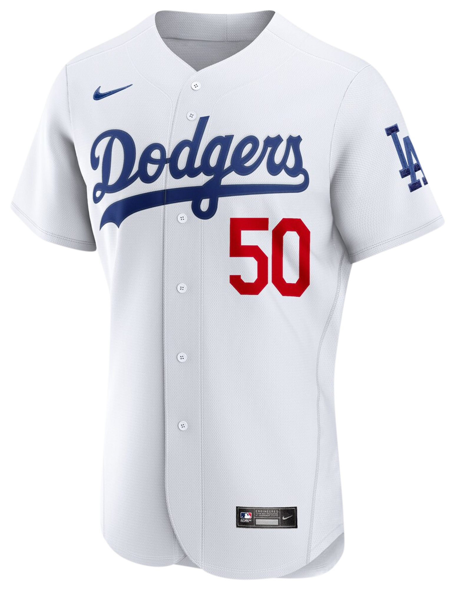 Men's Betts Mookie Nike Dodgers Authentic Player Jersey - White