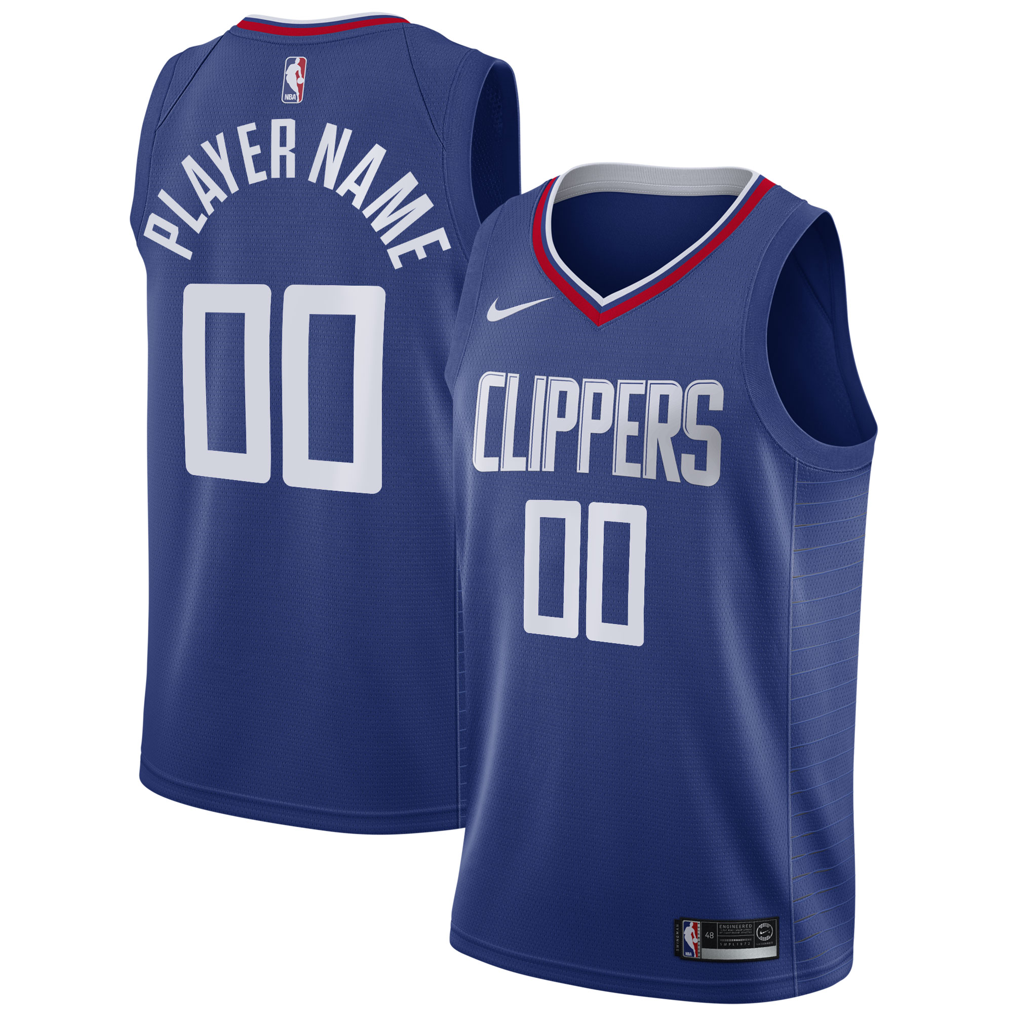 LA Clippers Nike 2020/21 Swingman Custom Jersey - Icon Edition - Royal