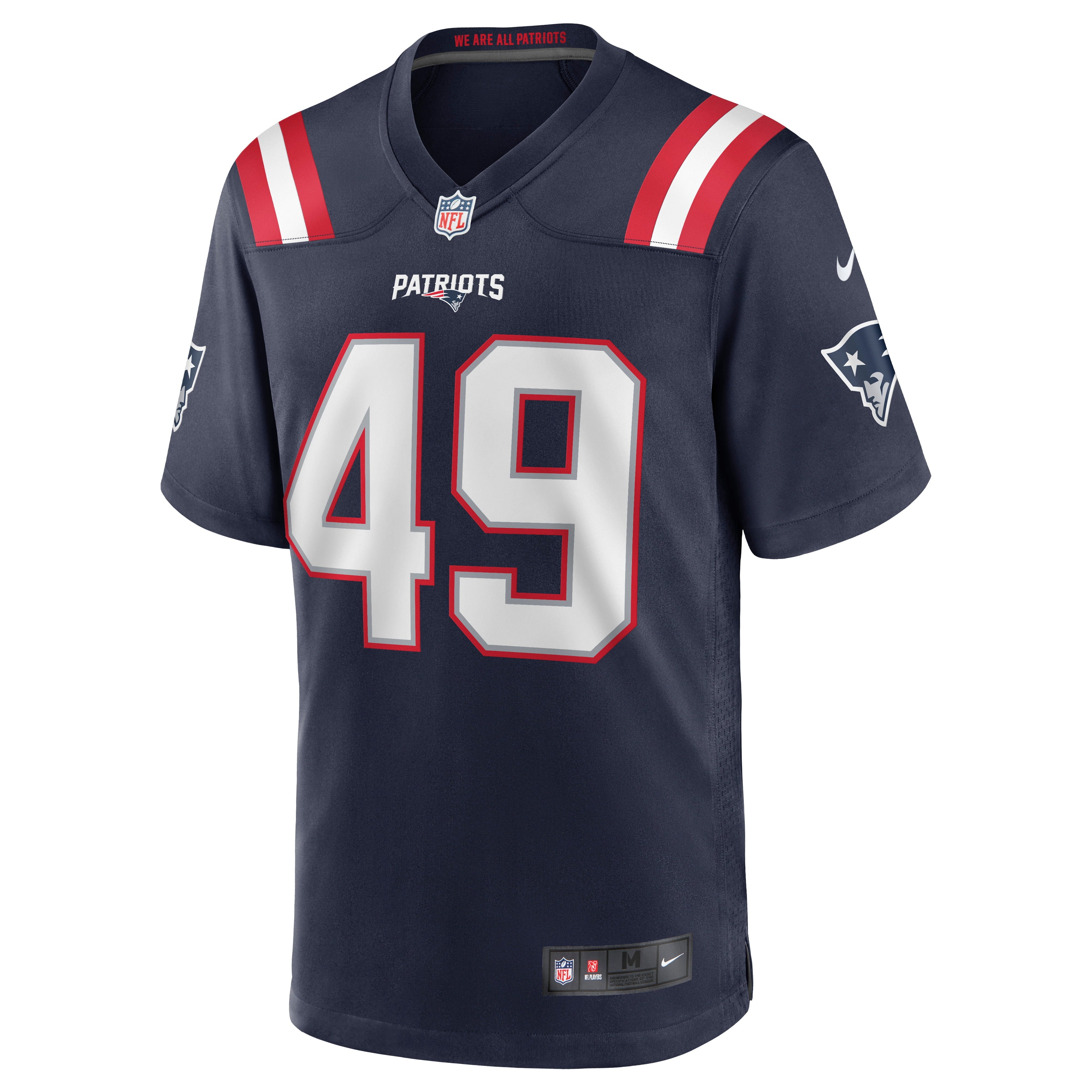 Men's Nike Joe Cardona Navy New England Patriots Game Jersey