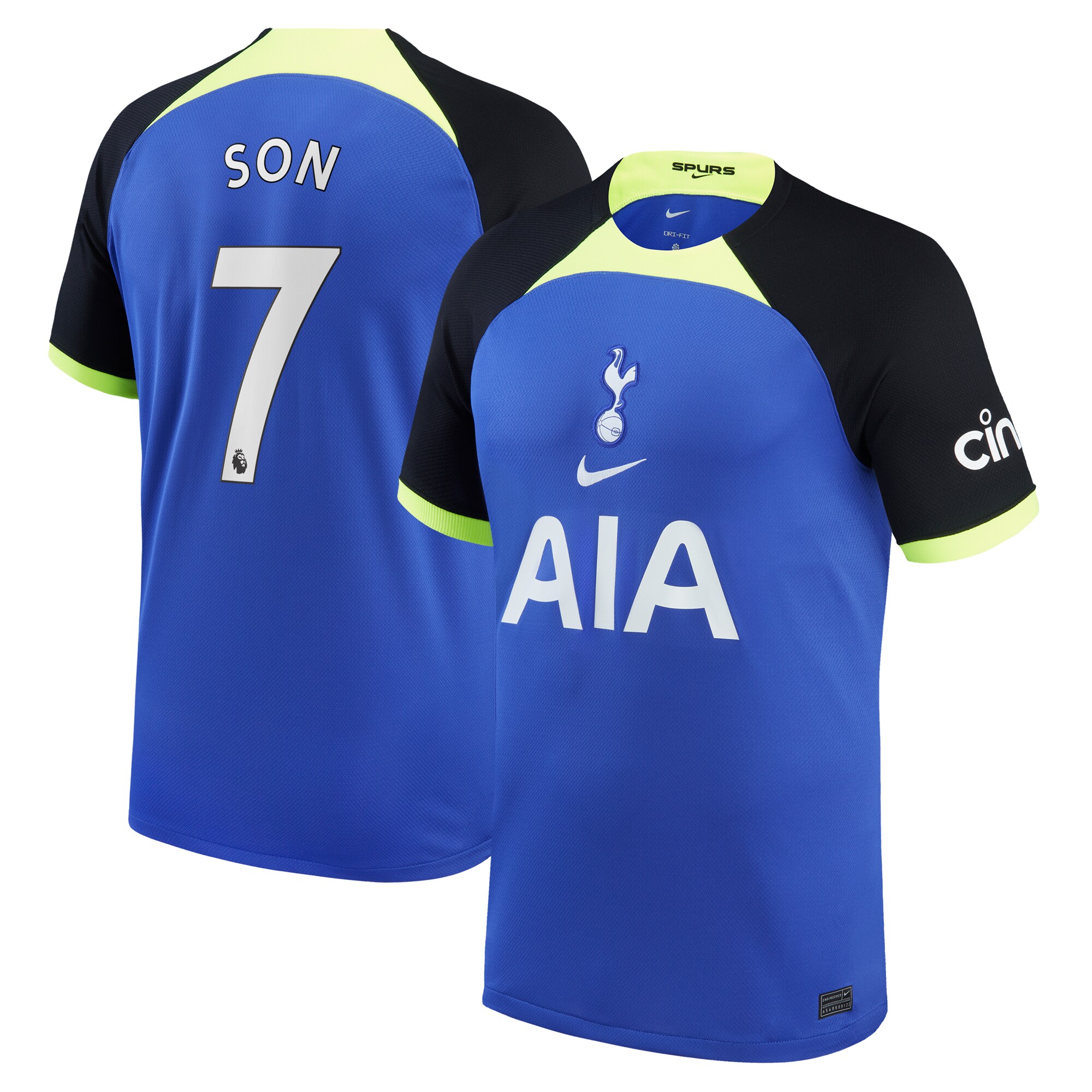 Son Heung-min Tottenham Hotspur Nike Youth 2022/23 Away Breathe Stadium Replica Player Jersey - Blue
