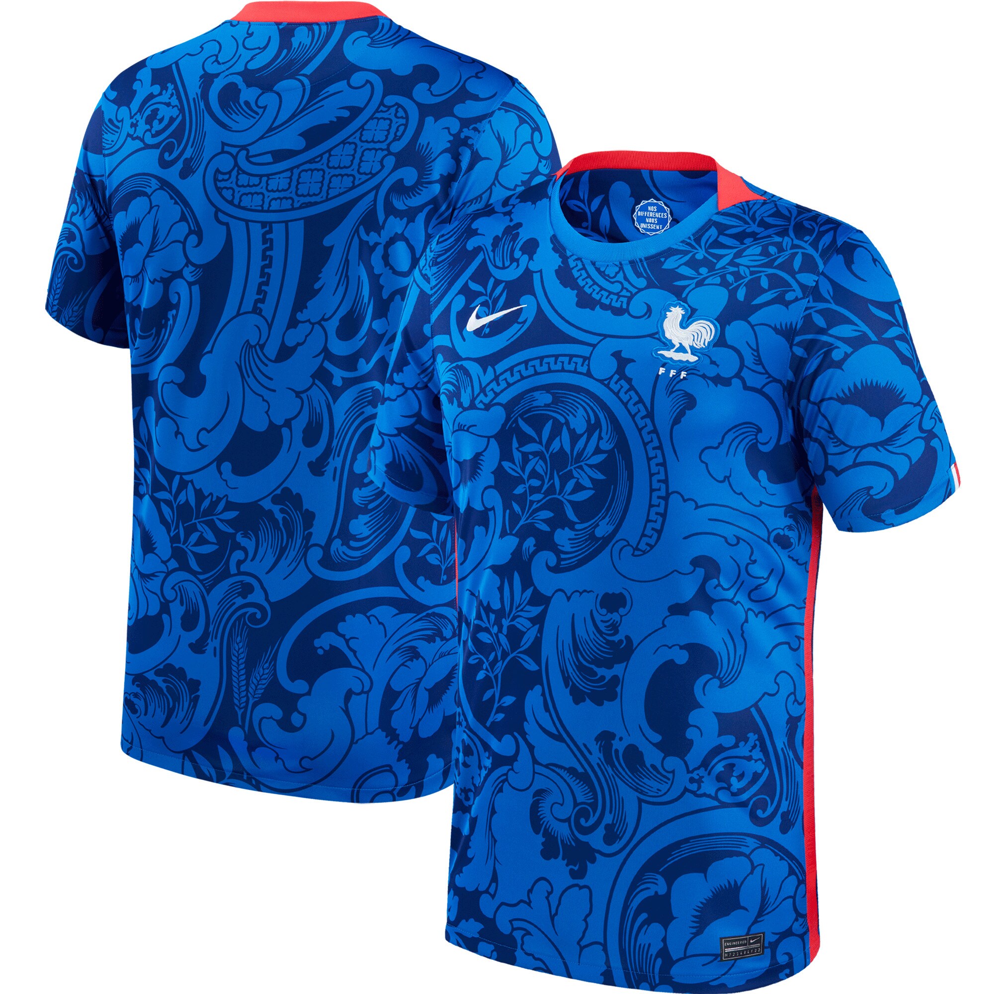 France Women's National Team Nike Youth 2022/23 Home Replica Blank Jersey - Blue
