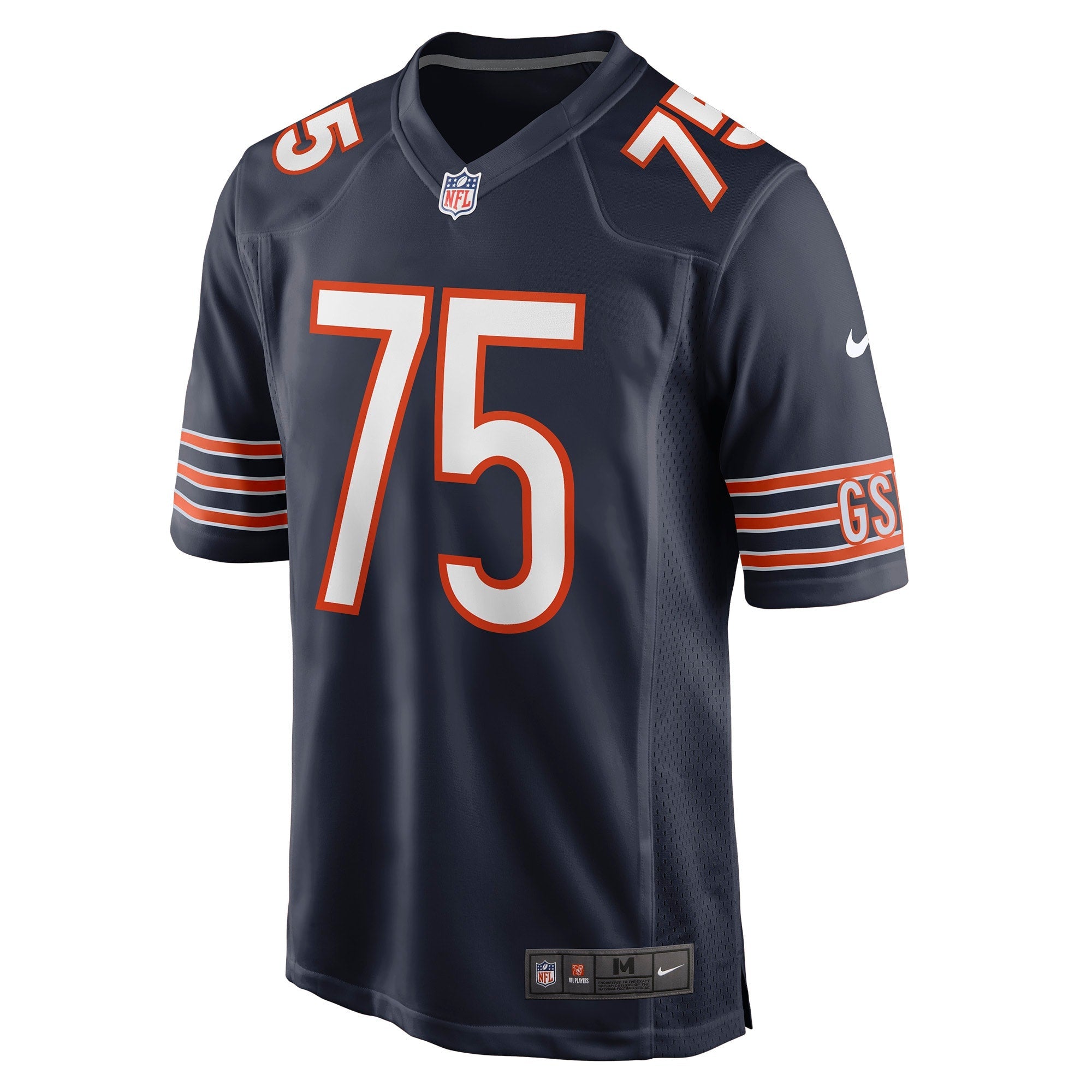 Men's Nike Larry Borom Navy Chicago Bears Game Jersey