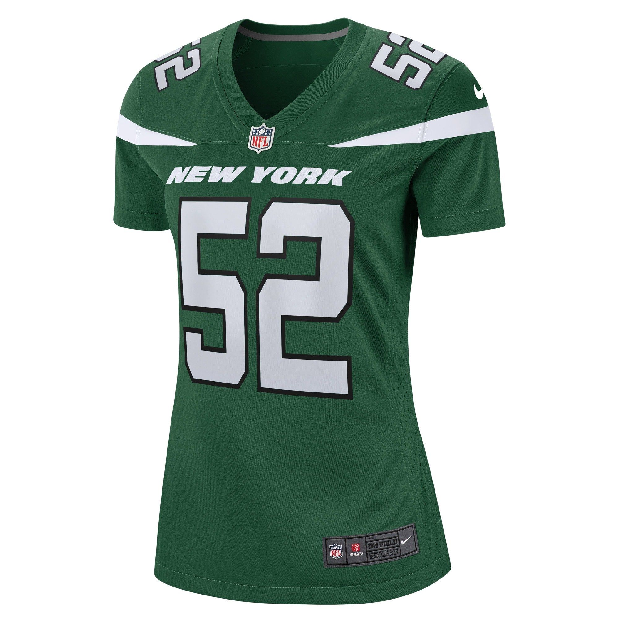 Women's Nike Jermaine Johnson II Gotham Green New York Jets Game Player Jersey