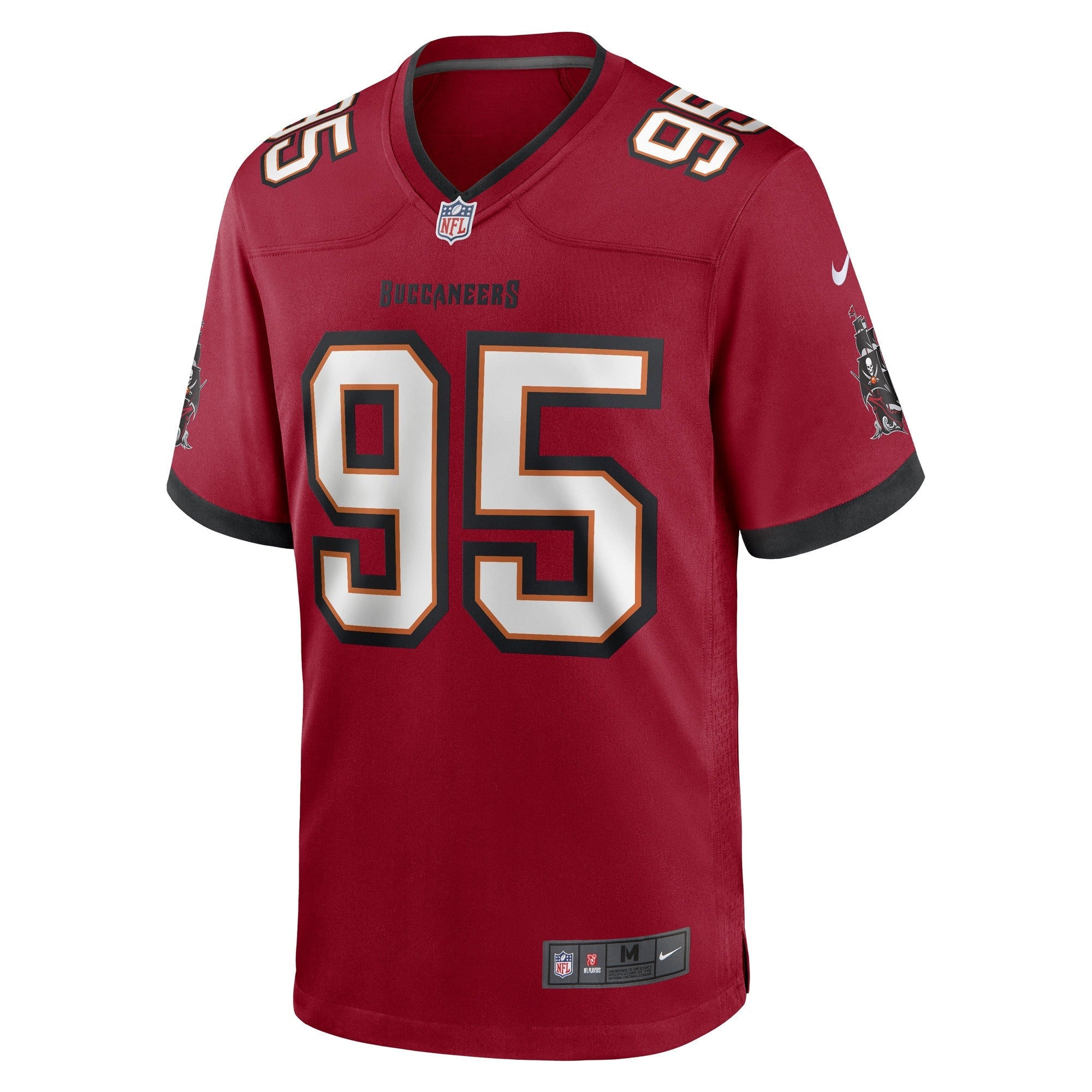 Men's Nike Deadrin Senat Red Tampa Bay Buccaneers Game Player Jersey