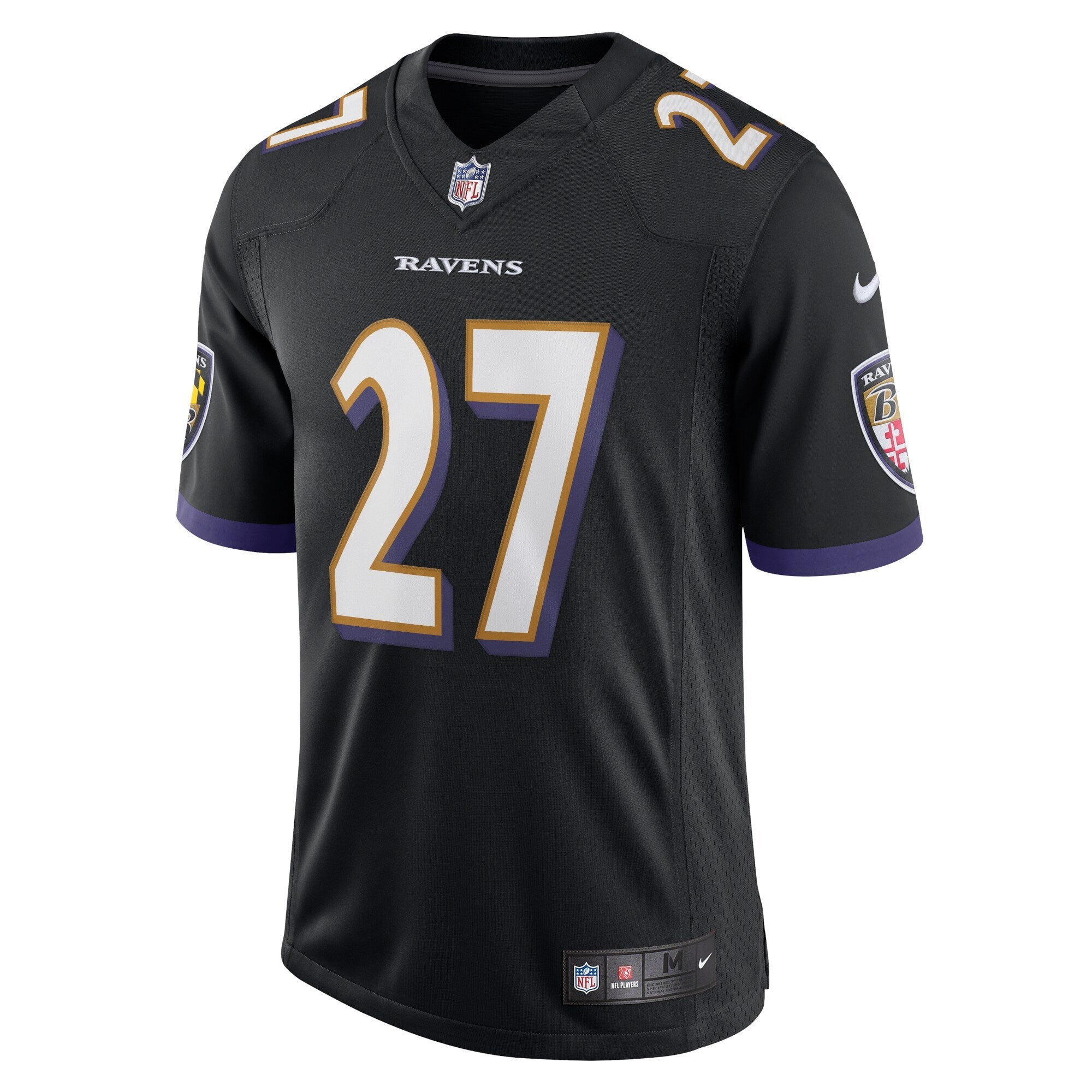 Men's Nike J.K. Dobbins Black Baltimore Ravens Vapor Limited Jersey