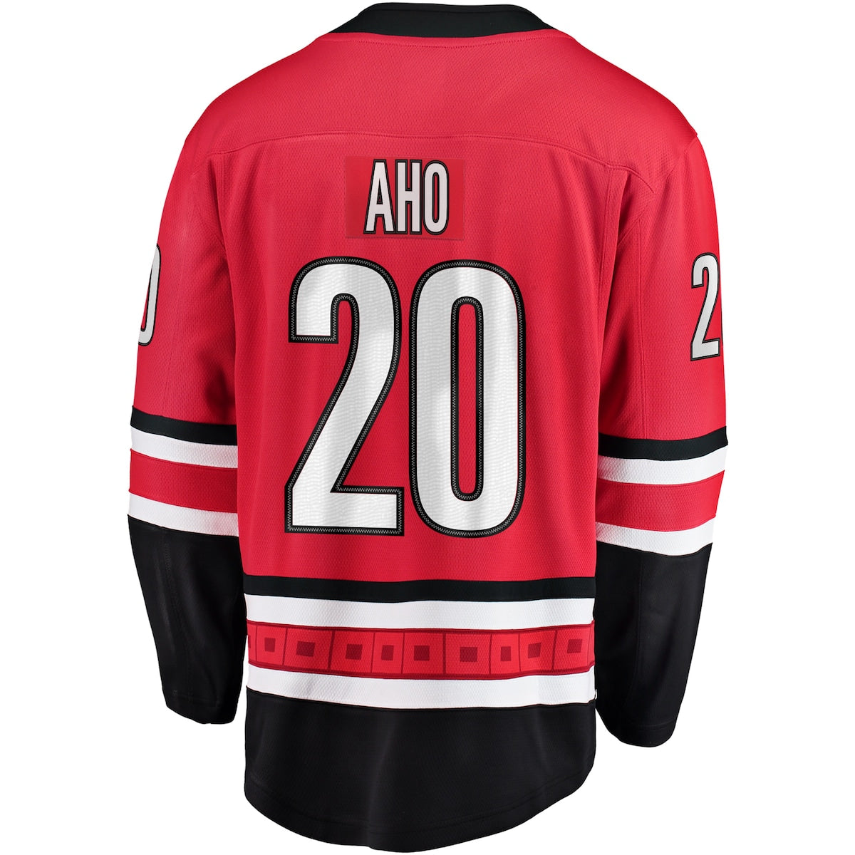 Men's Sebastian Aho Fanatics Hurricanes Home Premier Breakaway Jersey - Red