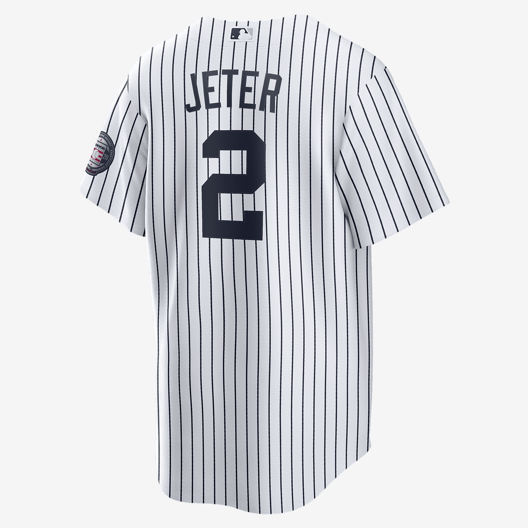MLB New York Yankees (Derek Jeter) Men's Replica Baseball Jersey - White/Atmosphere Grey