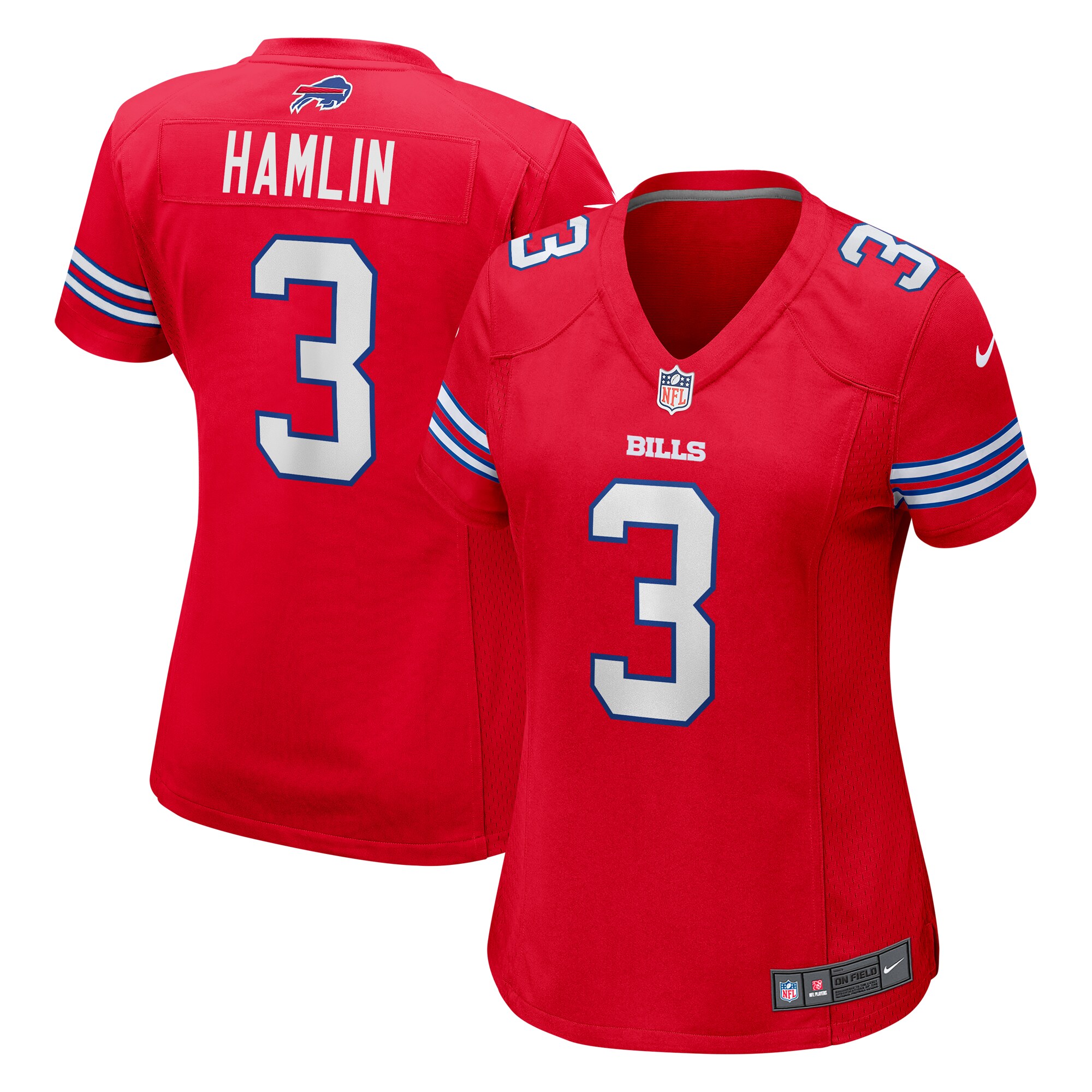 Damar Hamlin Buffalo Bills Nike Women's Alternate Game Jersey - Red