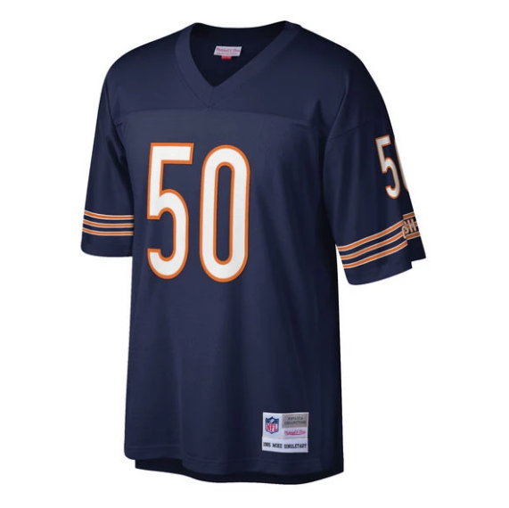 Mens Chicago Bears Mike Singletary Mitchell & Ness Navy Legacy Replica Jersey