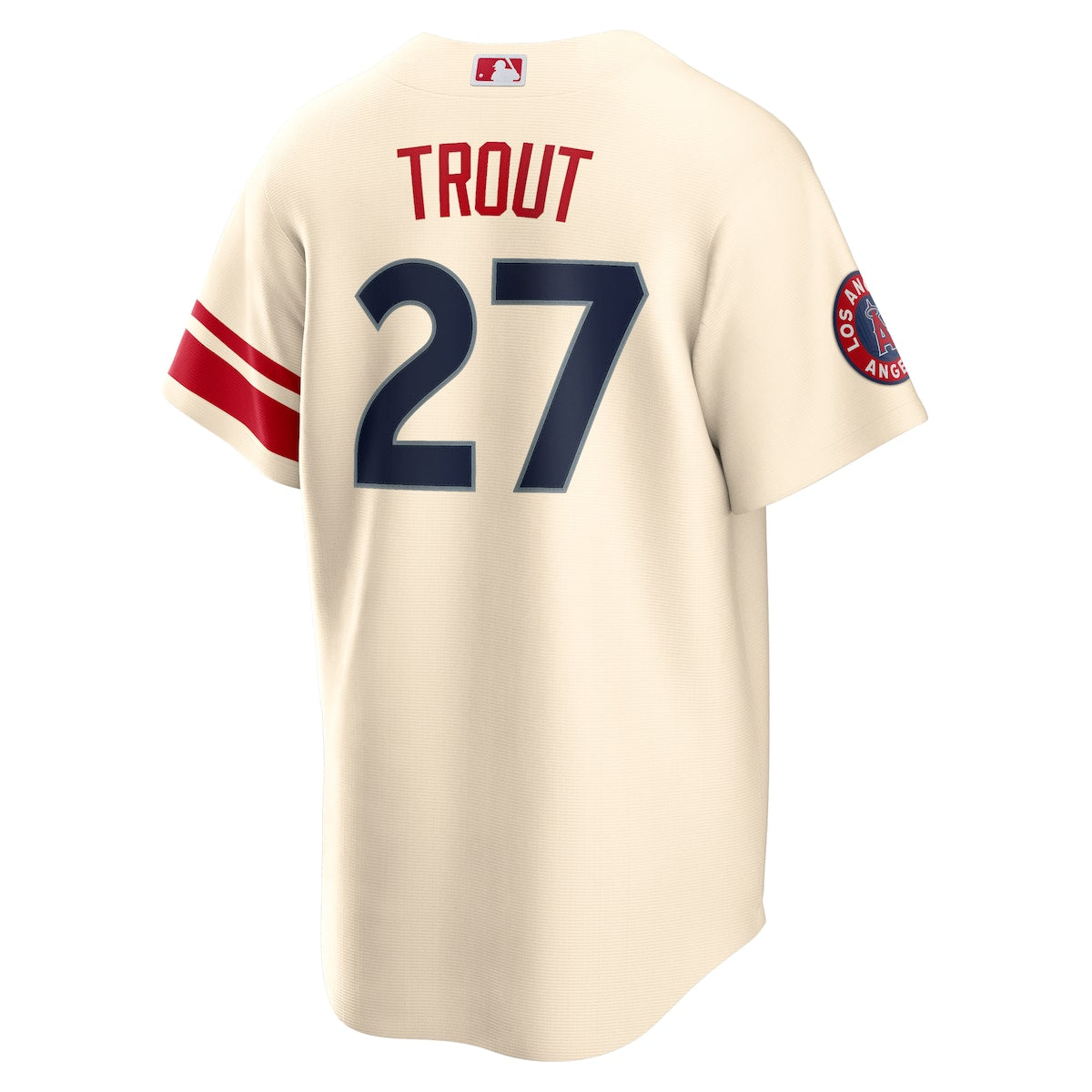 Men's Mike Trout Nike Angels 2022 City Connect Replica Jersey - Off White