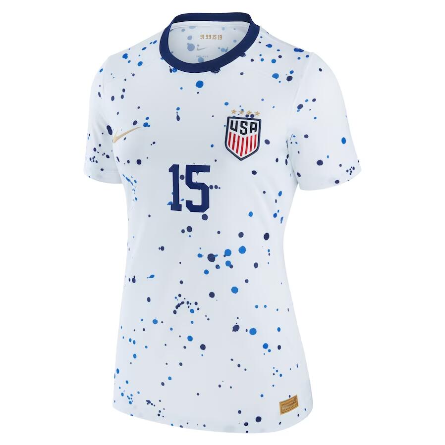 Women's USWNT Megan Rapinoe Home Jersey USA 2023 World Cup Kit