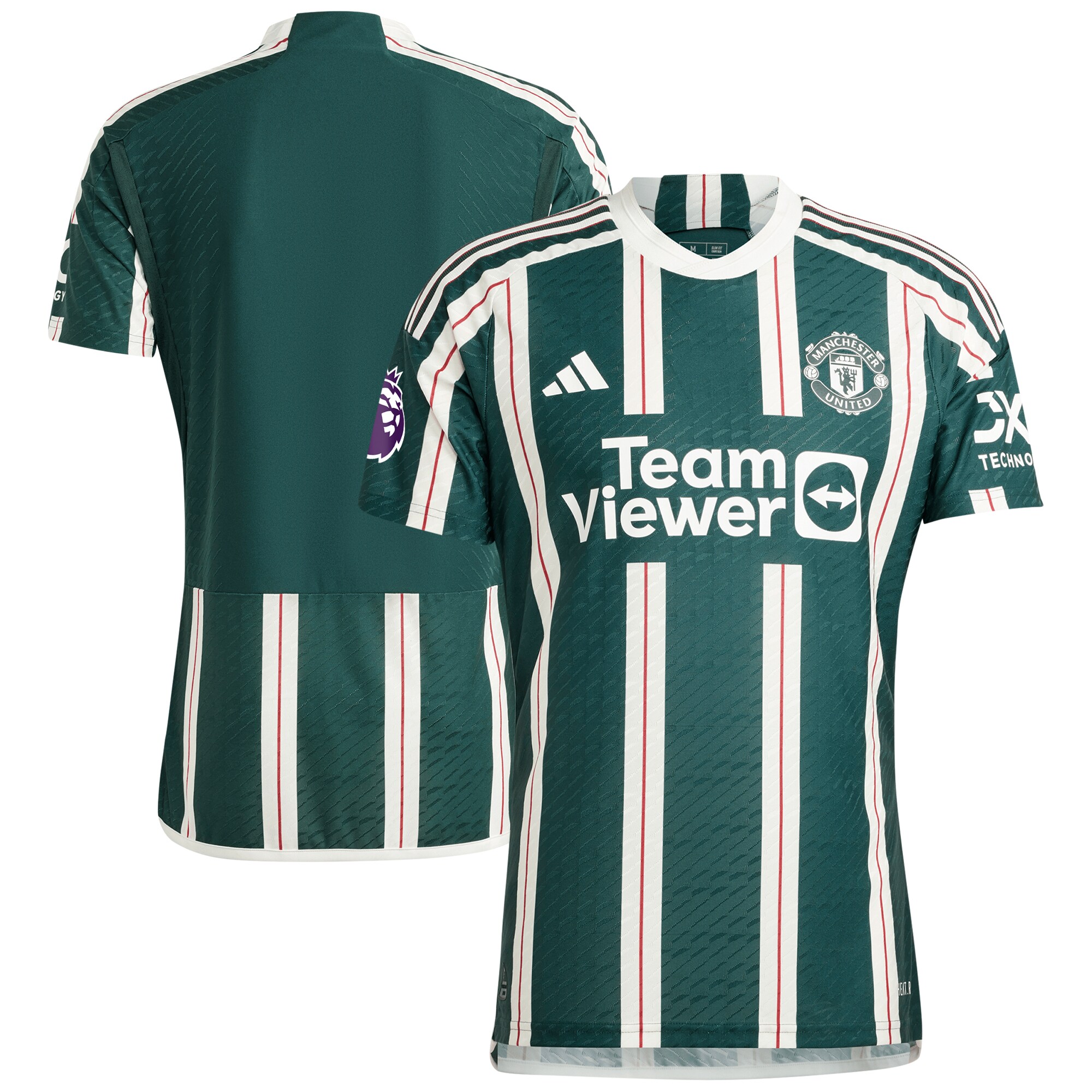 Manchester United adidas 2023/24 Away Authentic Jersey - Green