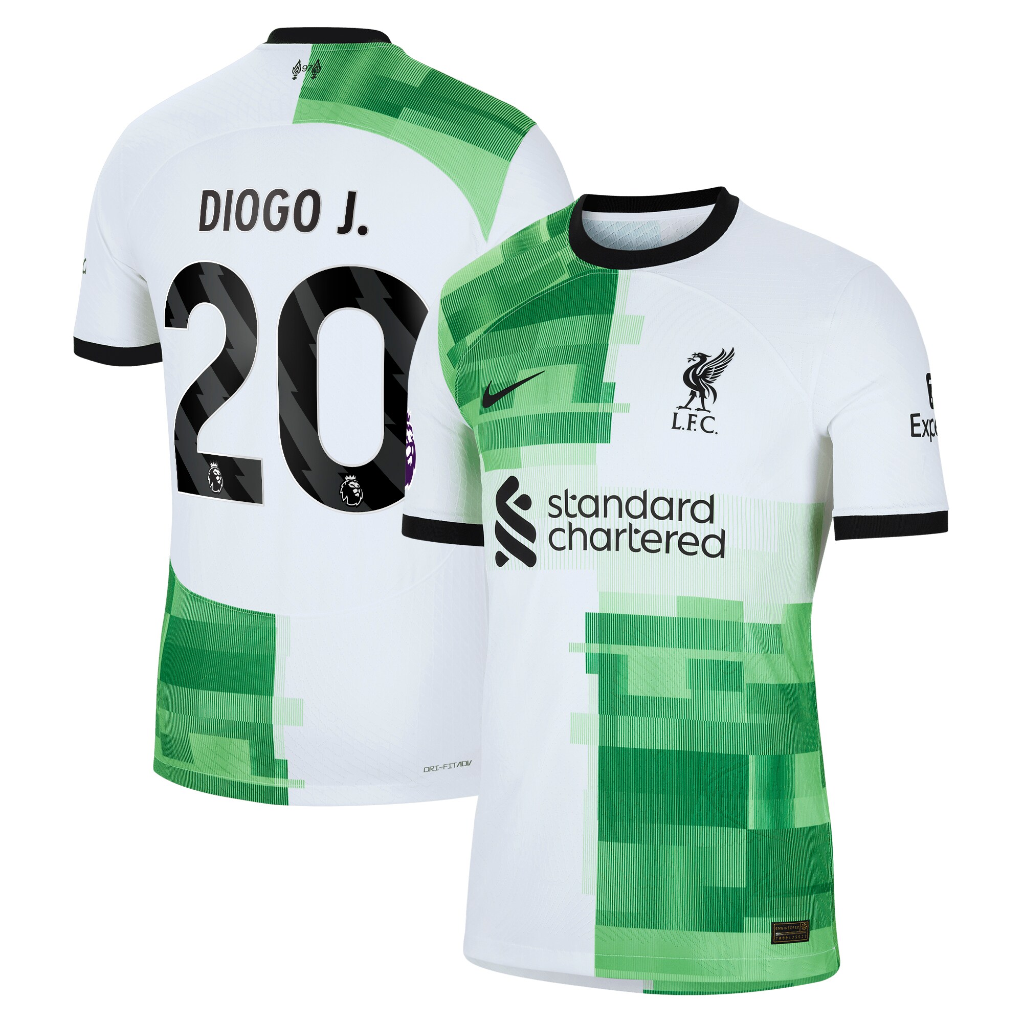 Diogo Jota Liverpool Nike 2023/24 Away Authentic Player Jersey - White