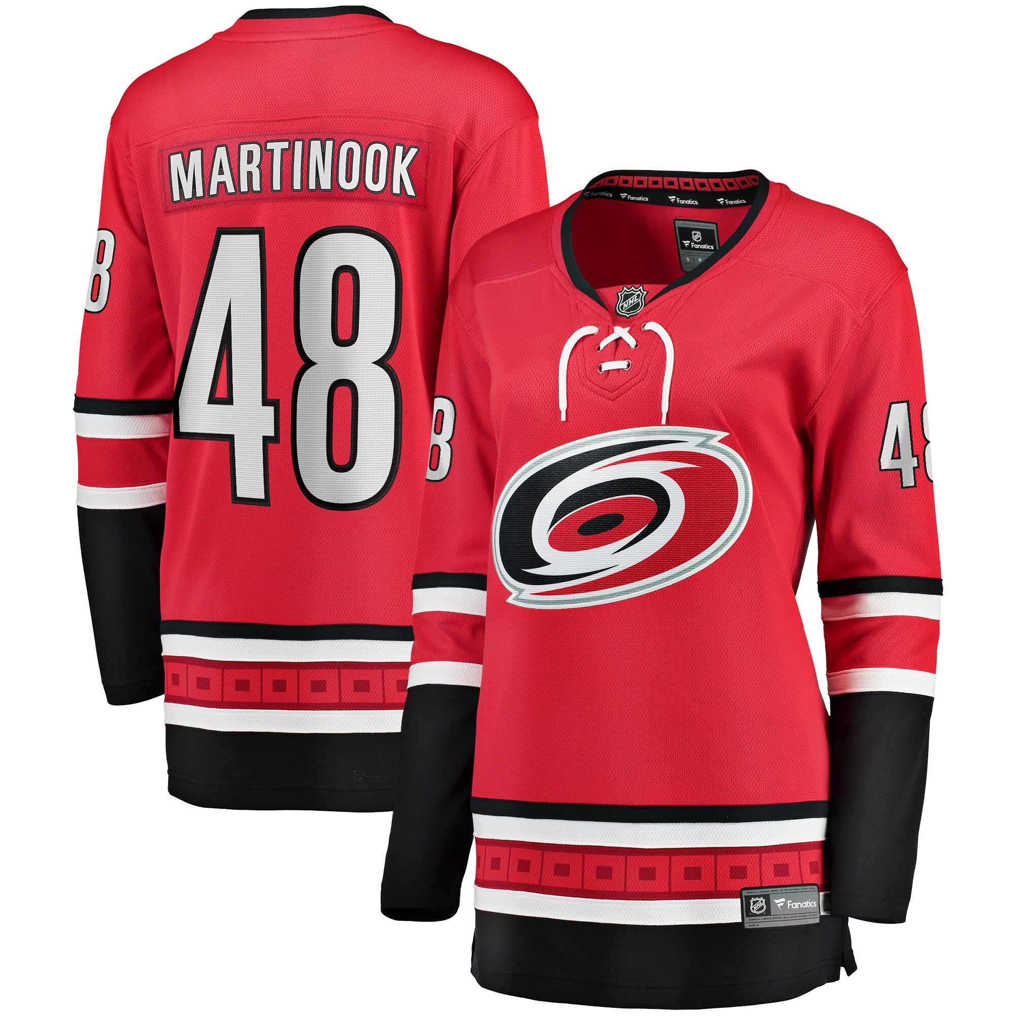 Jordan Martinook Carolina Hurricanes Fanatics Branded Women's Home Breakaway Player Jersey - Red