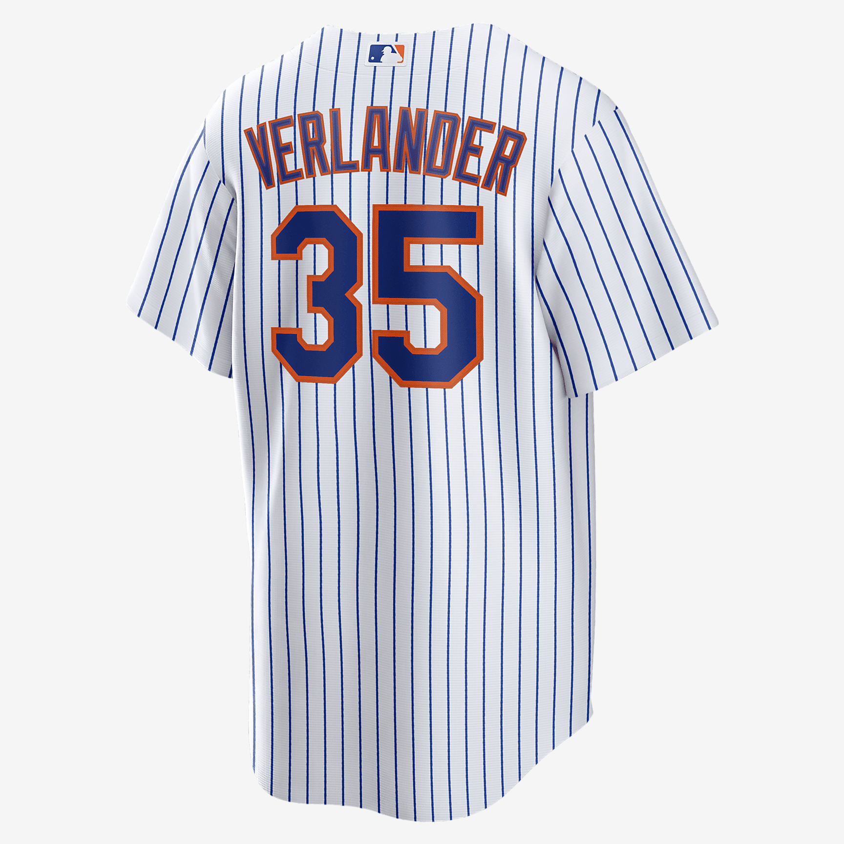 MLB New York Mets (Justin Verlander) Men's Replica Baseball Jersey - White/Royal
