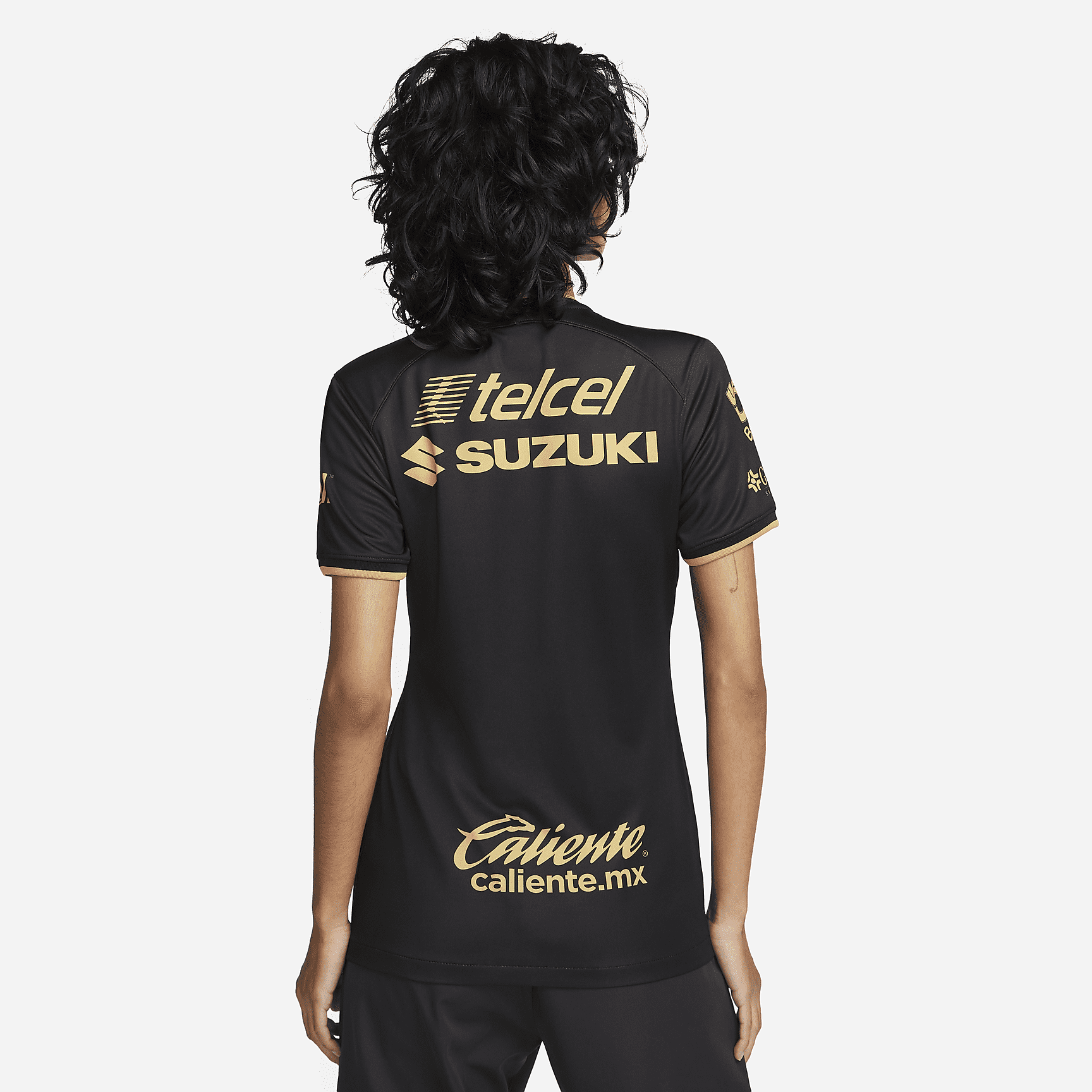 Pumas UNAM 2022/23 Stadium Third Women's Nike Dri-FIT Soccer Jersey - Black/Truly Gold/Truly Gold