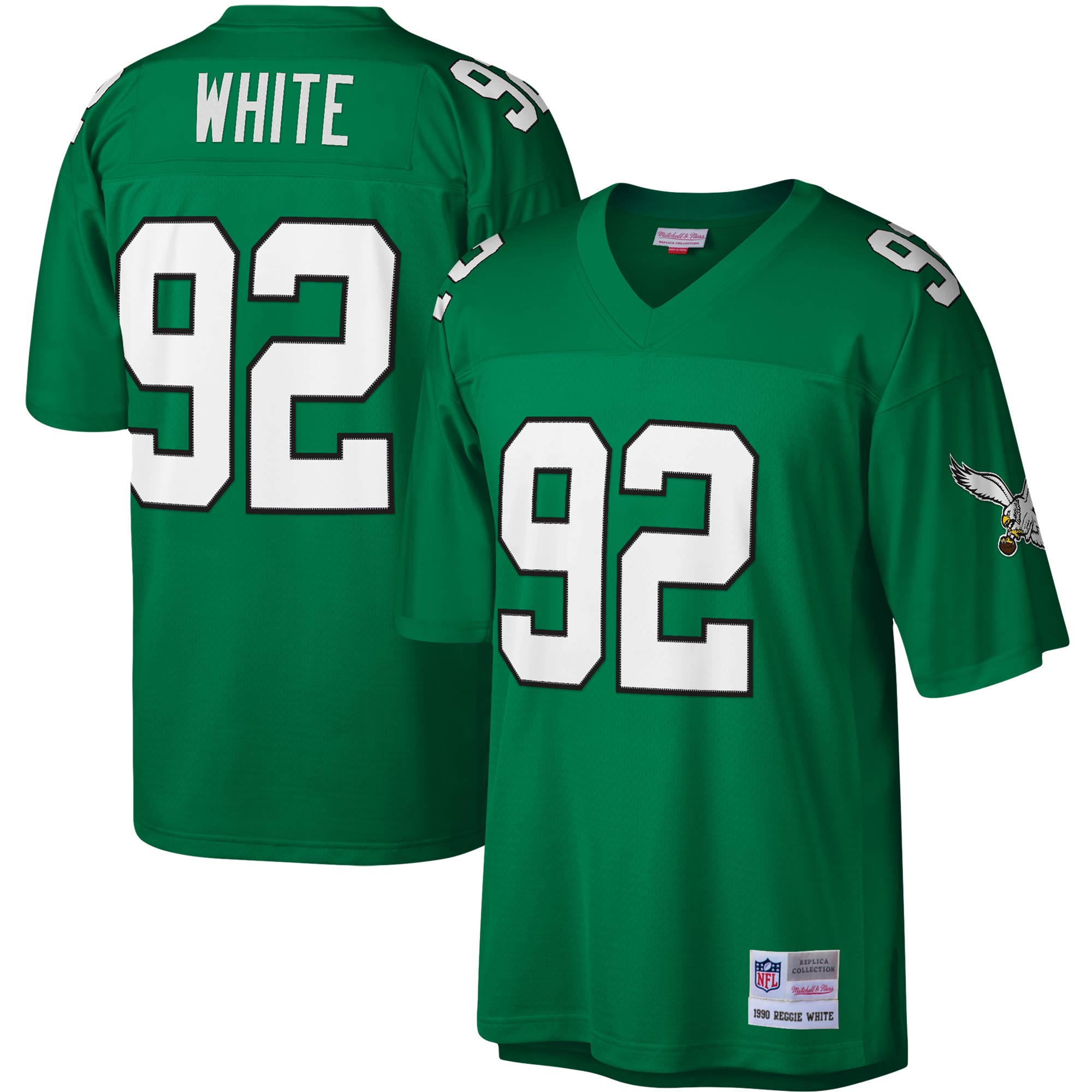 Reggie White Philadelphia Eagles Mitchell & Ness Legacy Replica Jersey - Kelly Green