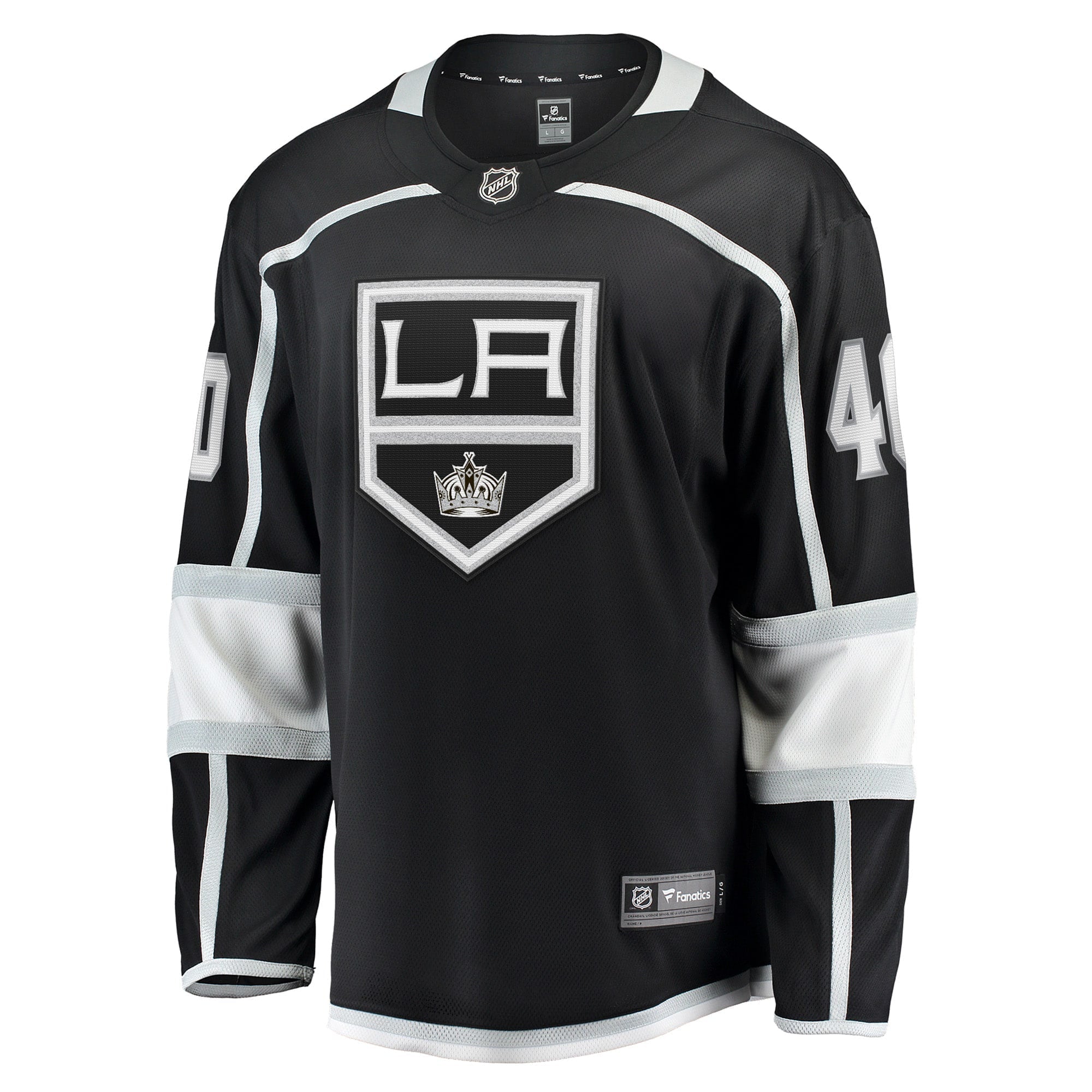 Men's Fanatics Branded Cal Petersen Black Los Angeles Kings Home Breakaway Player Jersey