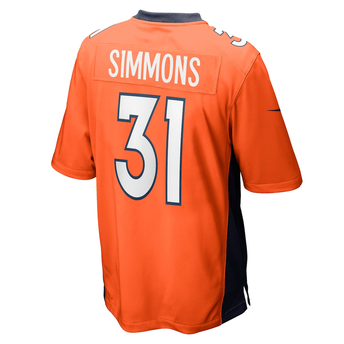 Men's Justin Simmons Nike Broncos Game Jersey - Orange