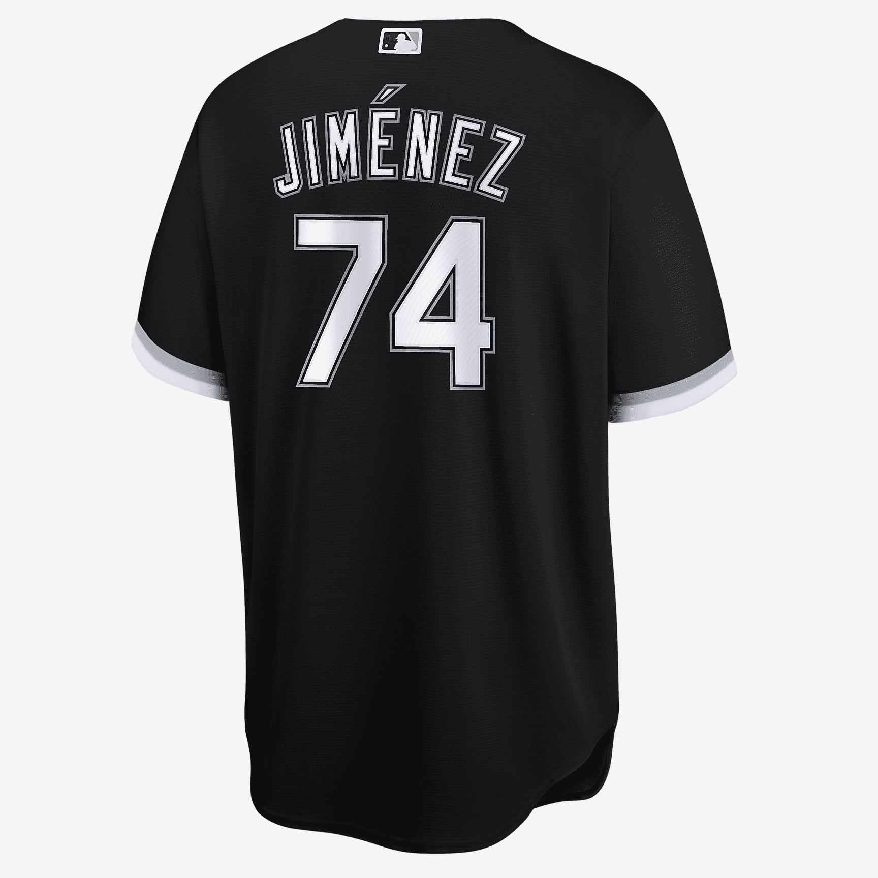 MLB Chicago White Sox (Eloy Jiménez) Men's Replica Baseball Jersey - Black/White