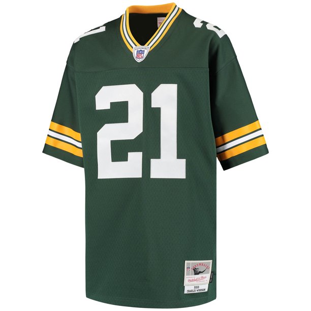 Youth Mitchell & Ness Charles Woodson Green Green Bay Packers Retired Player Legacy Jersey