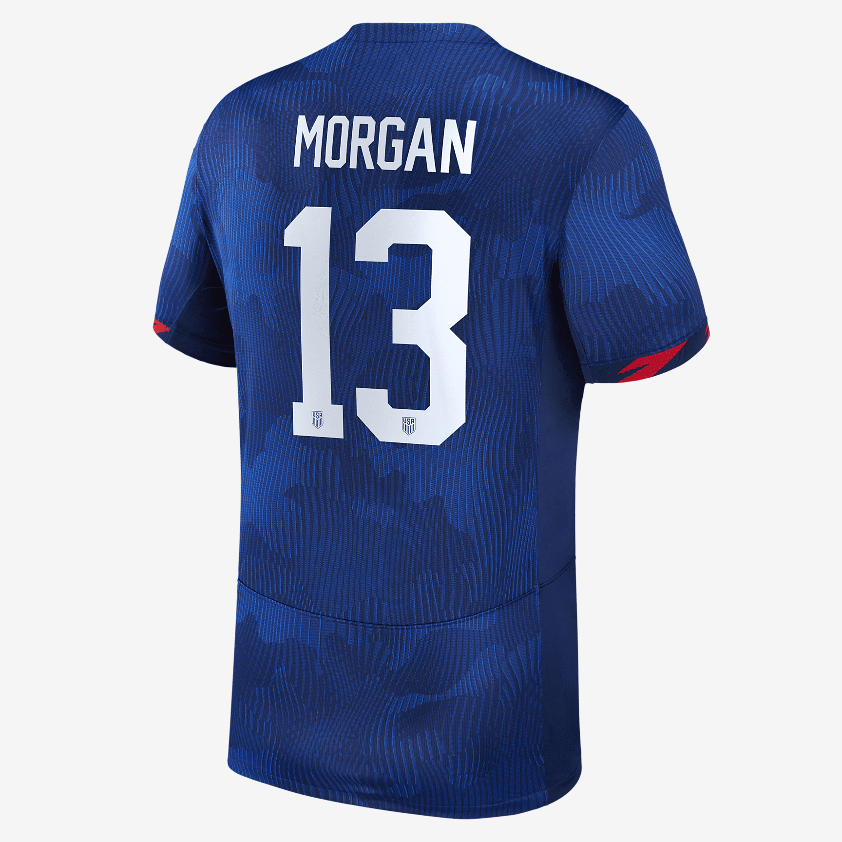 Alex Morgan USWNT 2023 Stadium Away Big Kids' Nike Dri-FIT Soccer Jersey - Royal