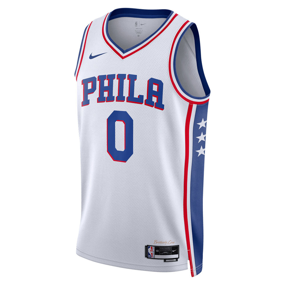 Men's Philadelphia 76ers Tyrese Maxey Association Jersey - White