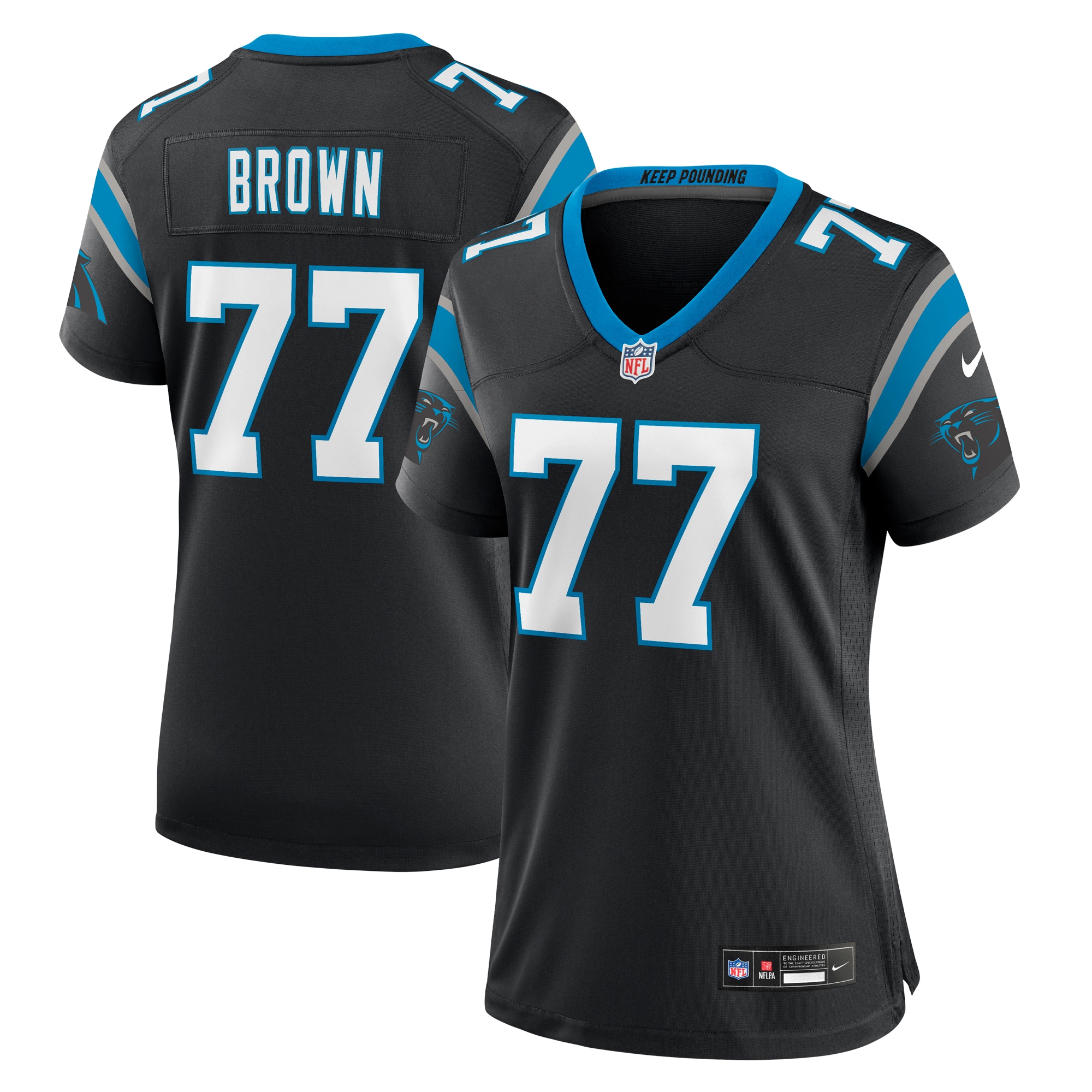 Deonte Brown Carolina Panthers Nike Women's Team Game Jersey - Black