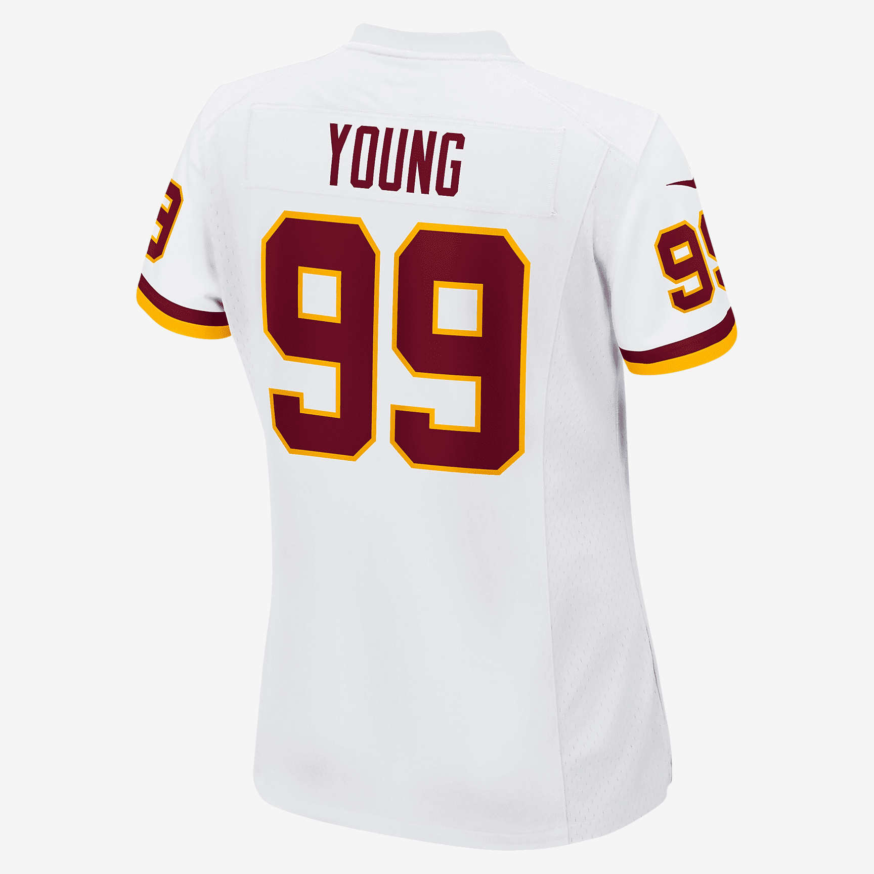 NFL Washington Football Team (Chase Young) Women's Game Football Jersey - White