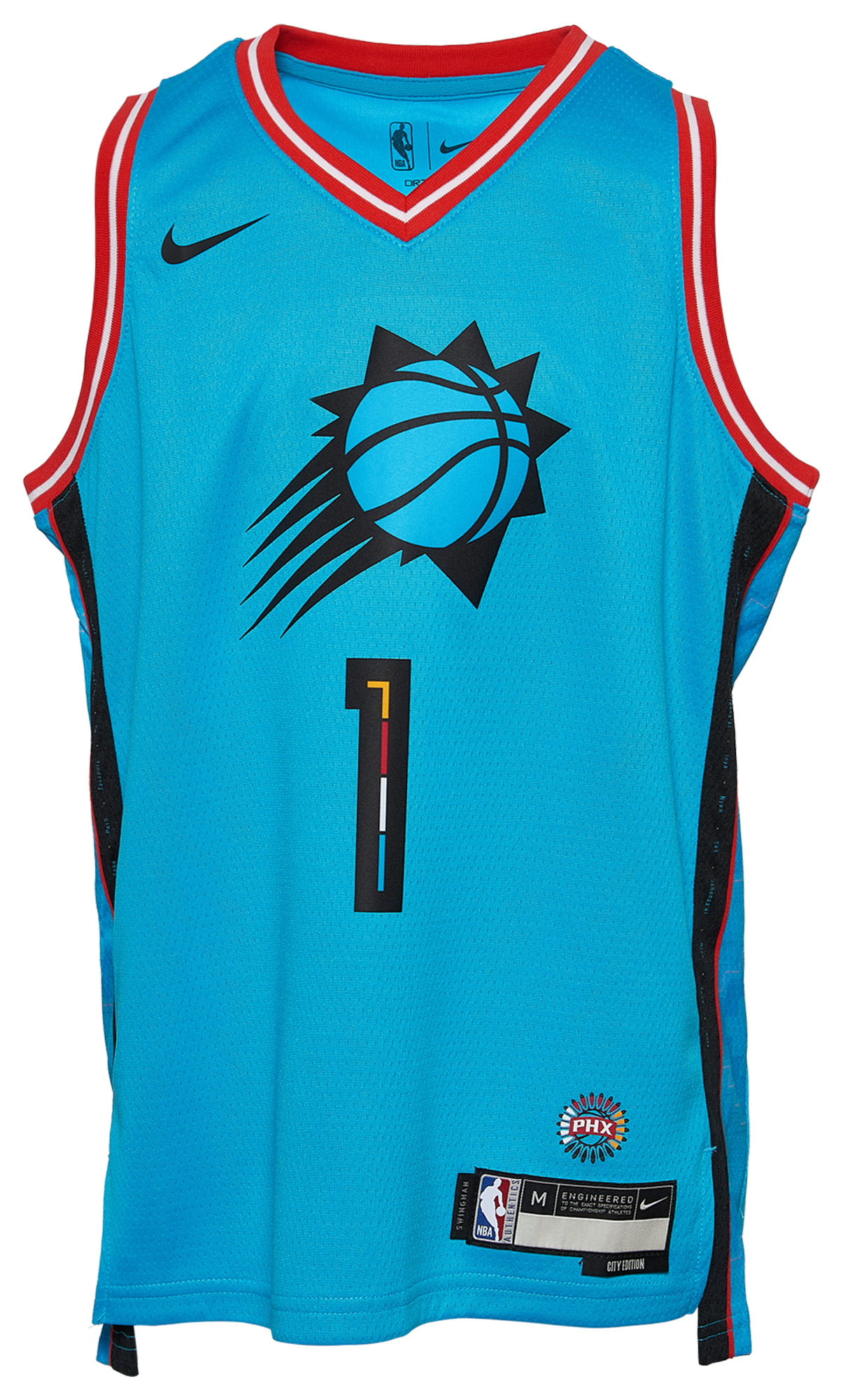 Boys' Grade School Booker Devin Nike Suns City Edition Swingman Player Jersey - Aqua