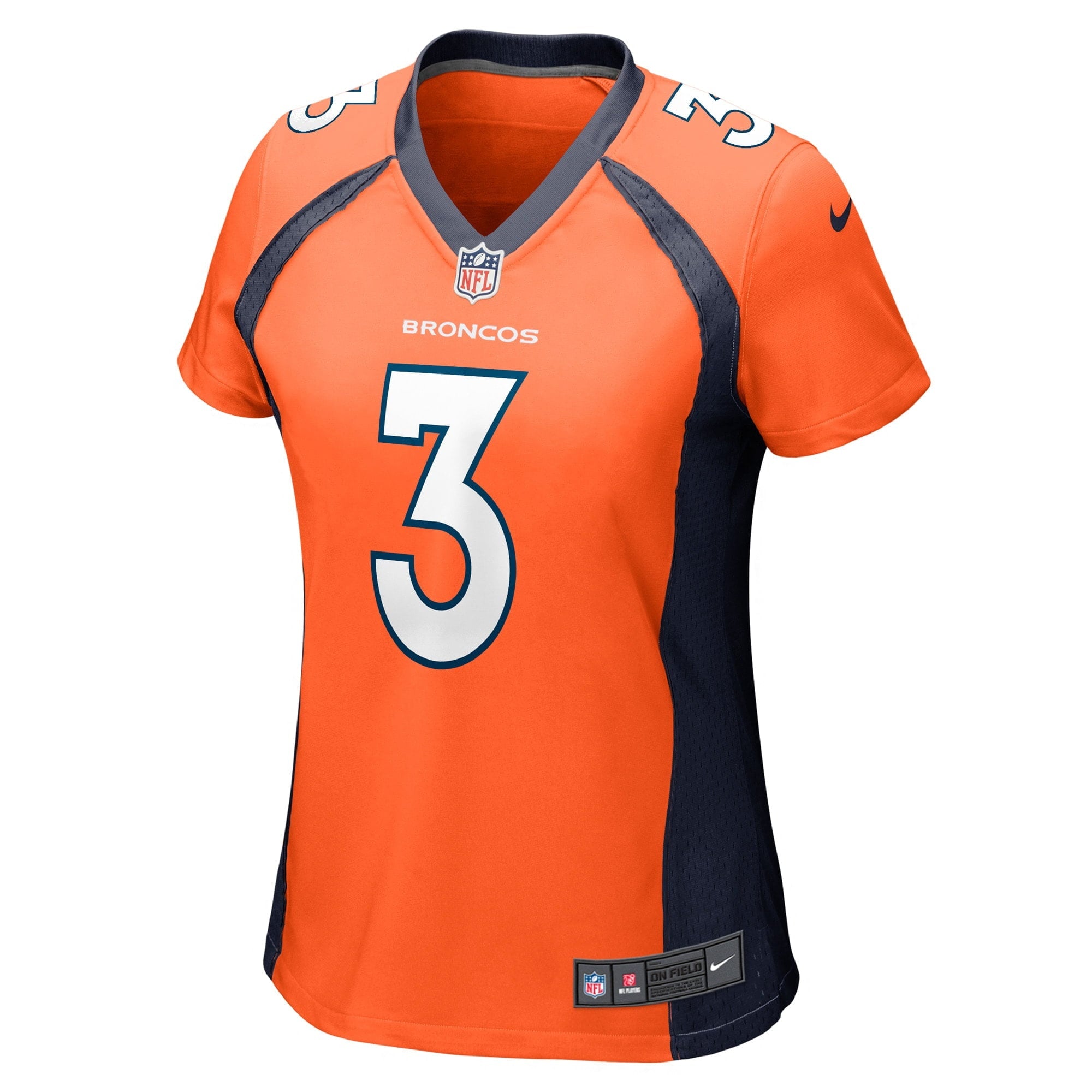 Women's Nike  Russell Wilson  Orange Denver Broncos Game Jersey