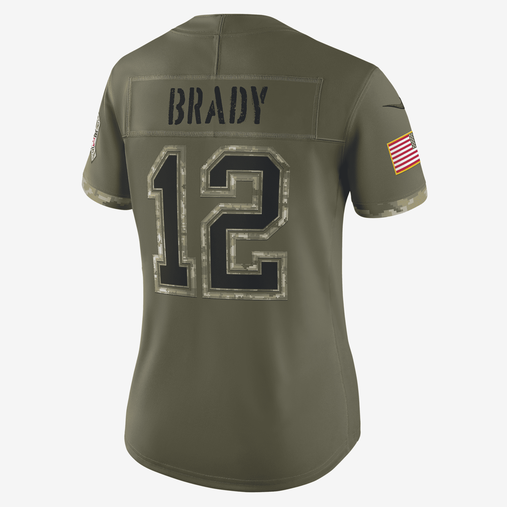 NFL Tampa Bay Buccaneers Salute to Service (Tom Brady) Women's Limited Football Jersey - Olive