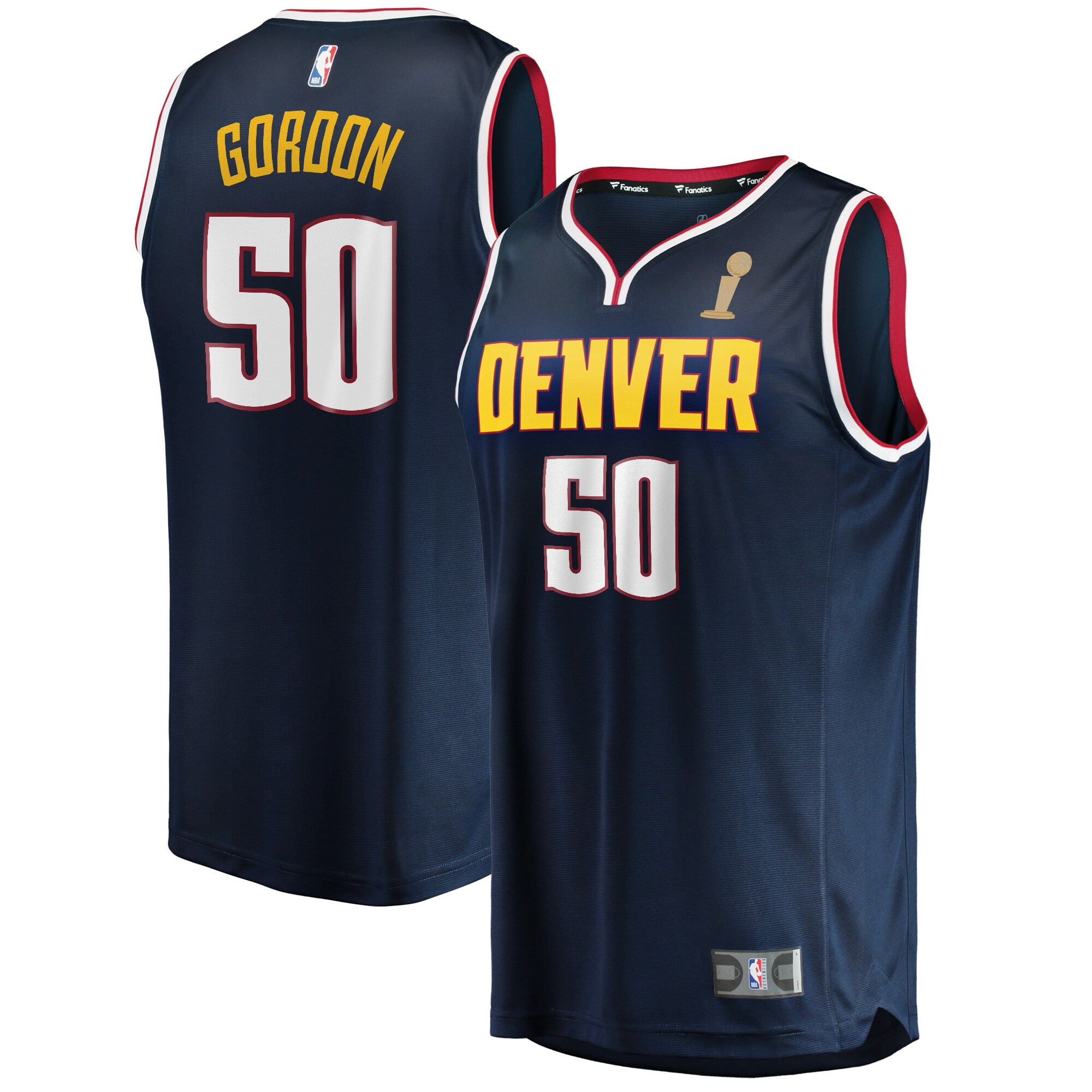 Aaron Gordon Denver Nuggets Fanatics Branded Navy 2023 NBA Finals Champions Fast Break Player Jersey - Icon Edition