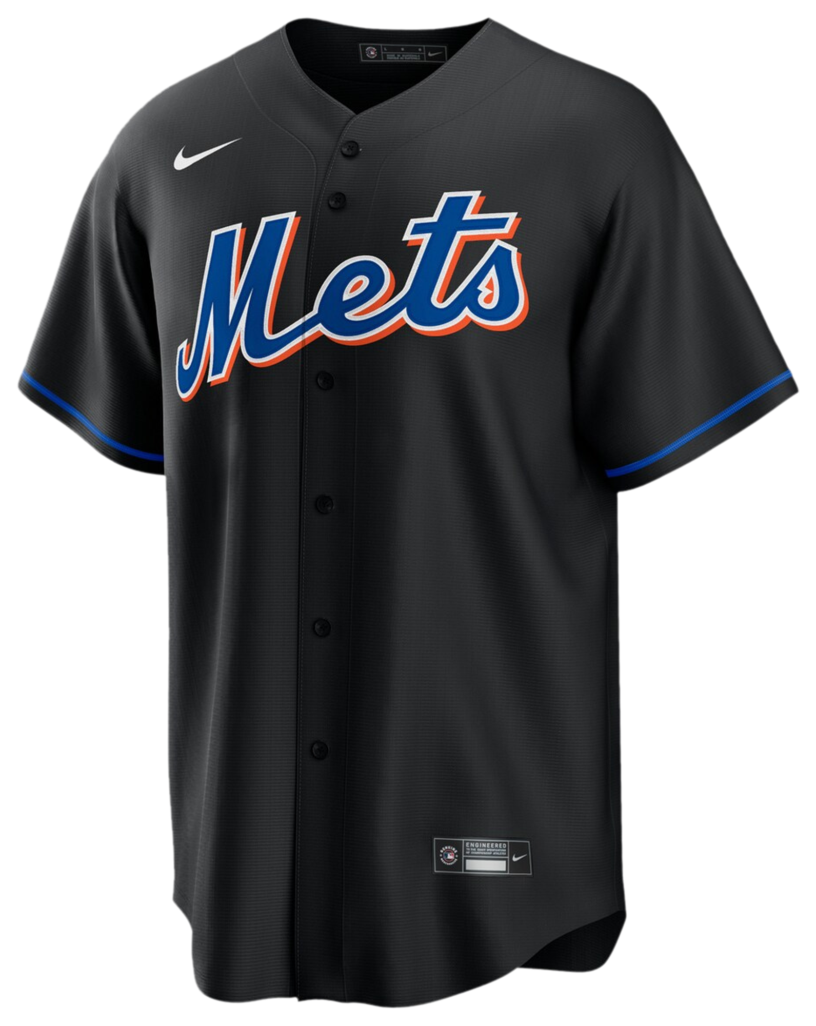 Men's Lindor Francisco Nike Mets 2022 Replica Player Jersey - Black