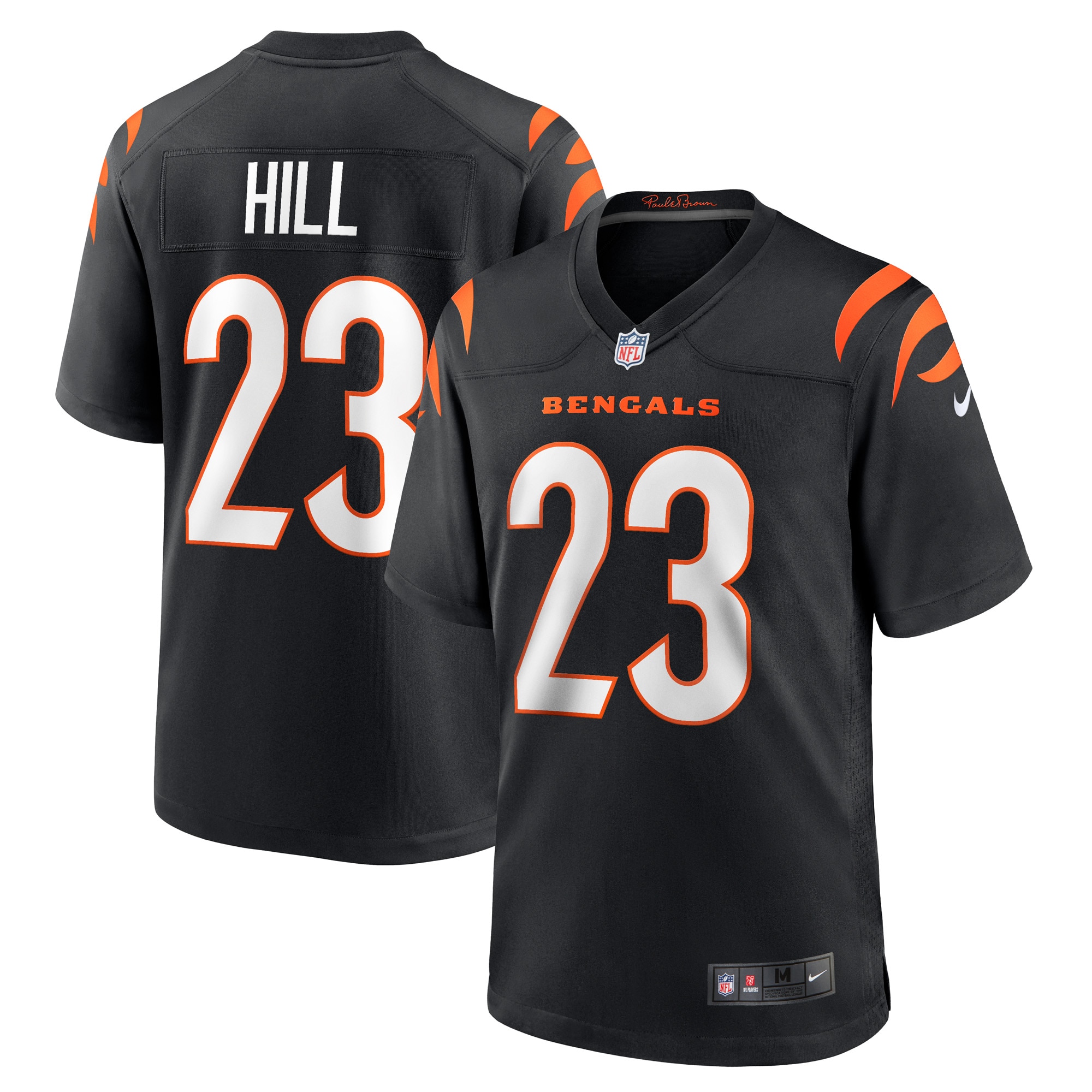 Daxton Hill Cincinnati Bengals Nike Player Game Jersey - Black