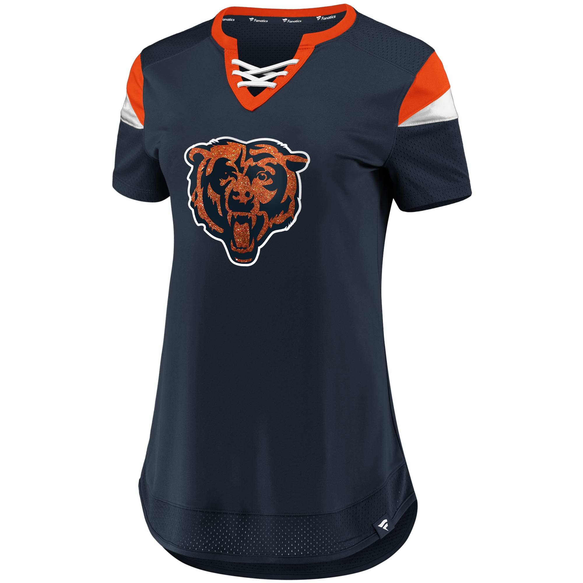 Women's Fanatics Branded Khalil Mack Navy Chicago Bears Athena Name & Number Fashion Top