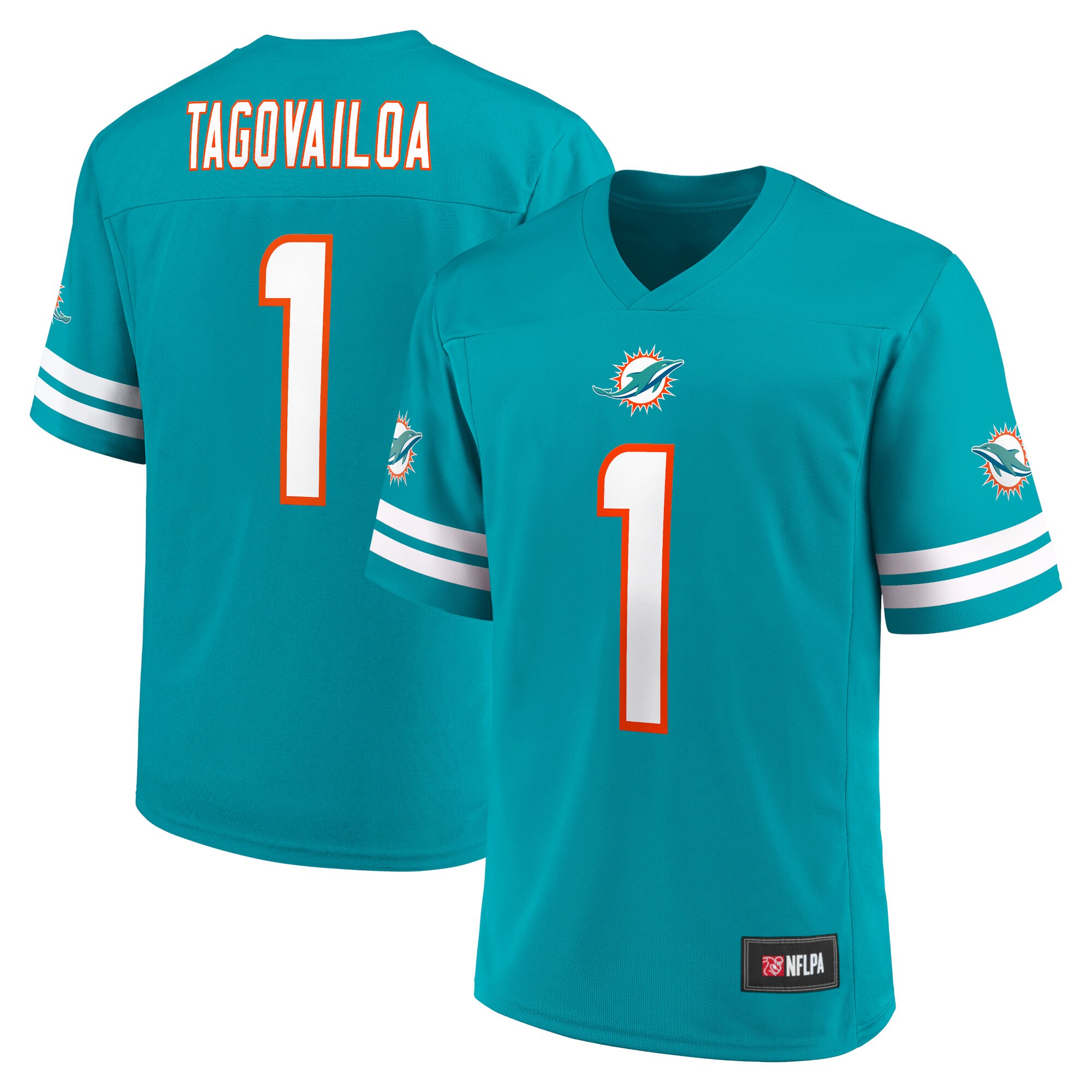 Men's Tua Tagovailoa Aqua Miami Dolphins Replica Player Jersey