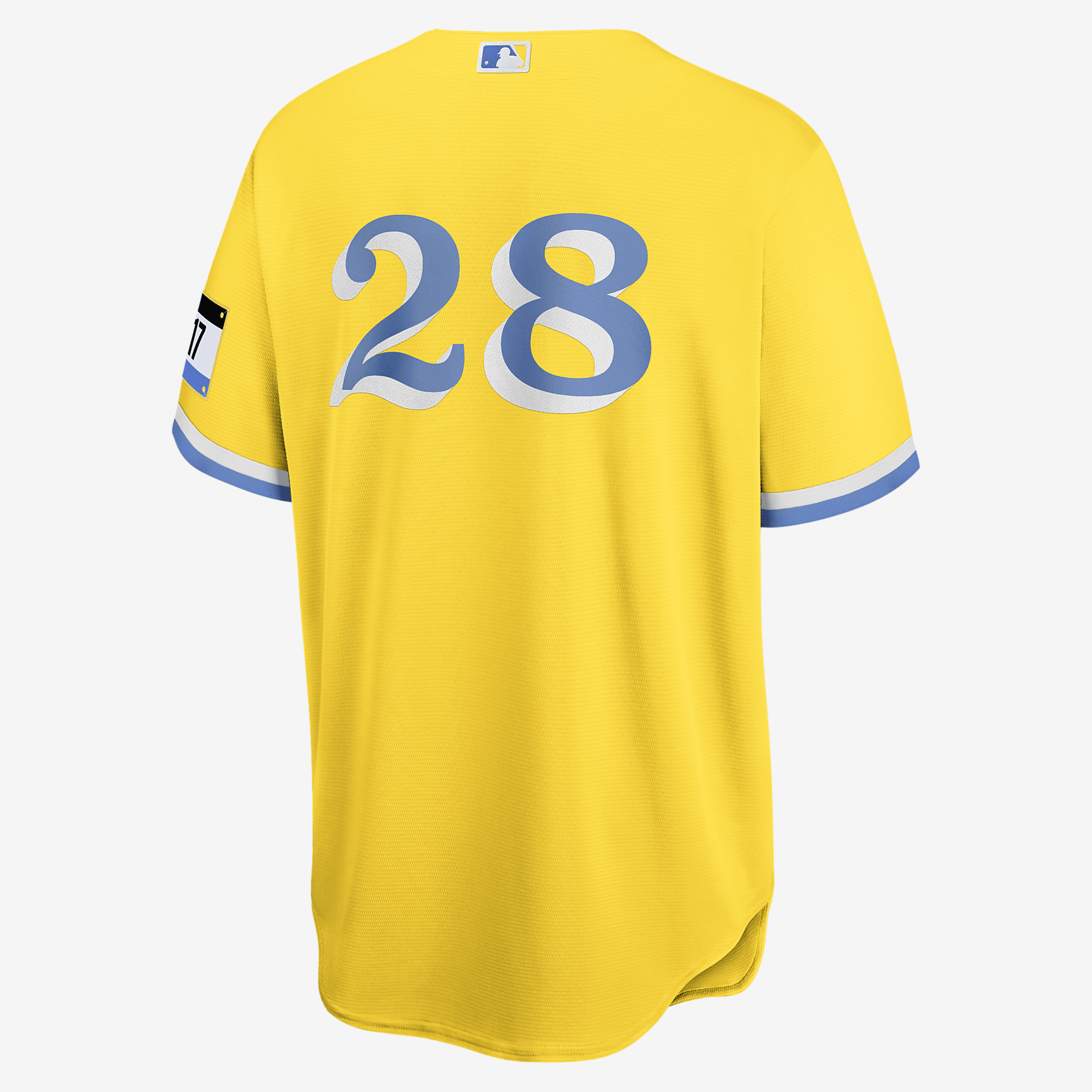 MLB Boston Red Sox City Connect (J.D. Martinez) Men's Replica Baseball Jersey - Gold/Light Blue