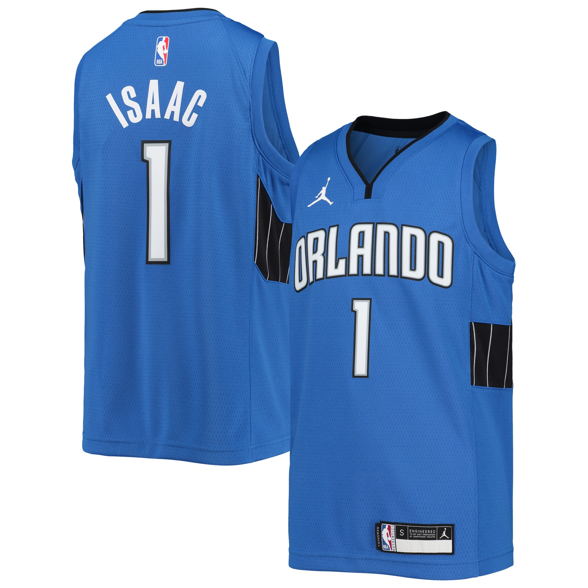 Jonathan Isaac Orlando Magic Jordan Brand Youth 2020/21 Player Jersey - Statement Edition - Blue